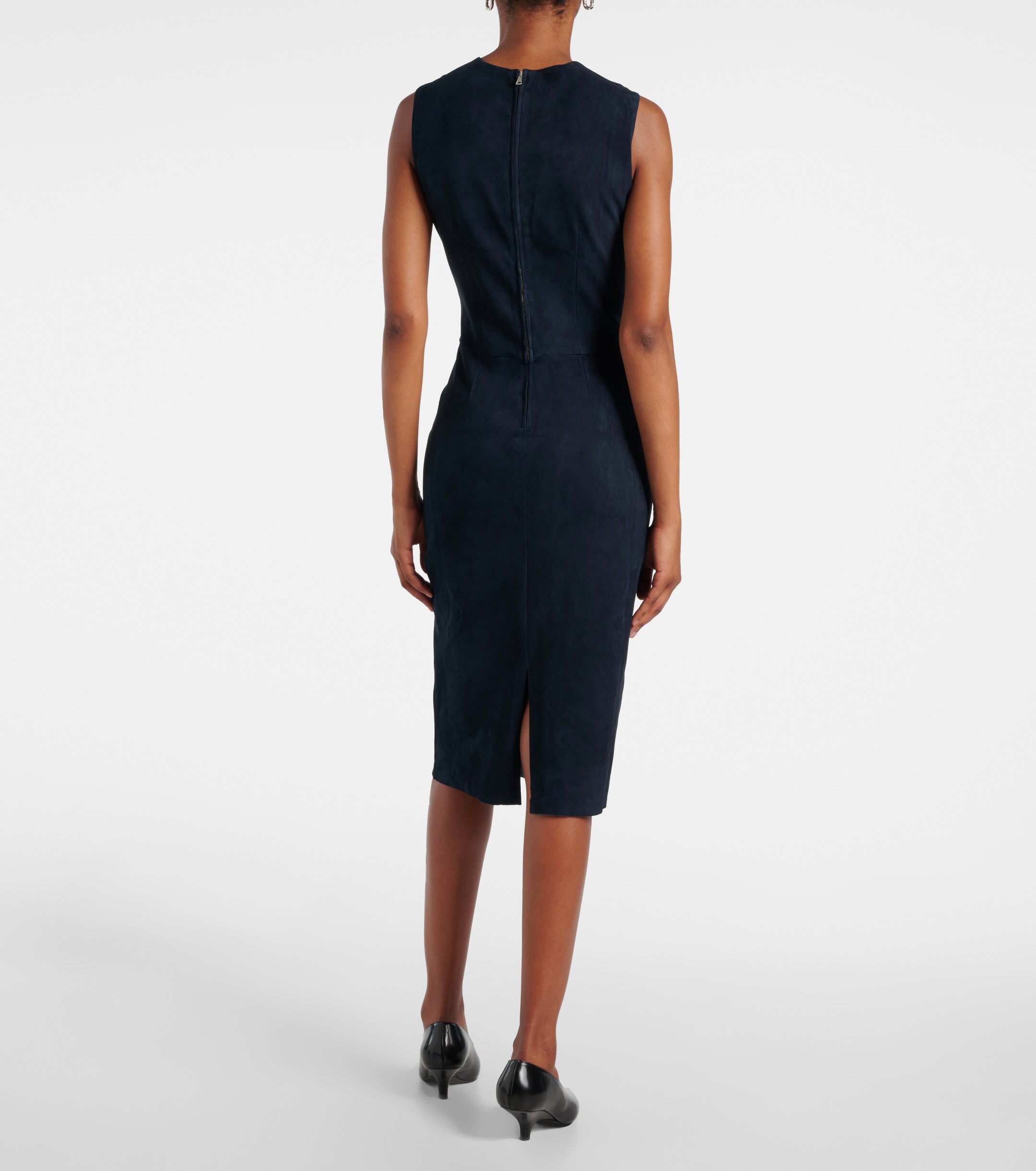 Stouls Eva suede midi dress thumbnail