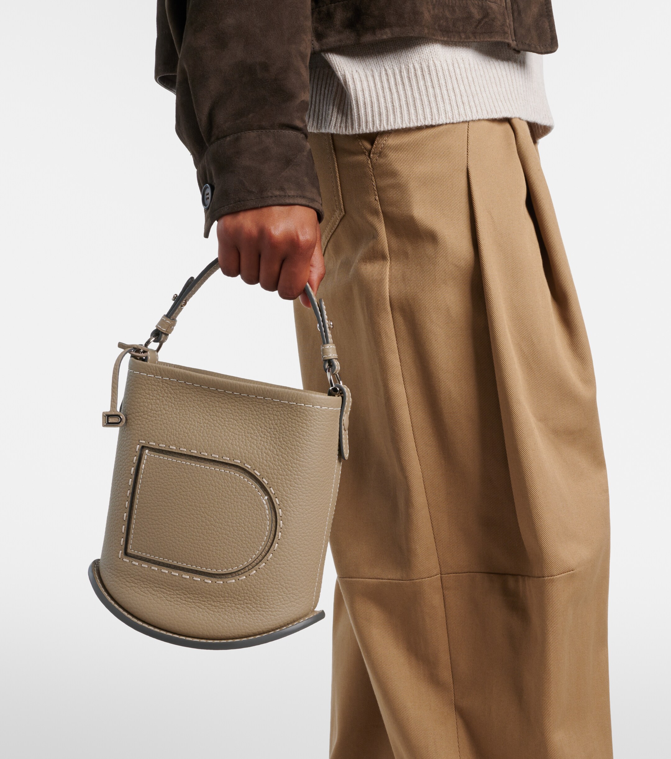 Delvaux Pin Surpiqué Mini leather shoulder bag thumbnail