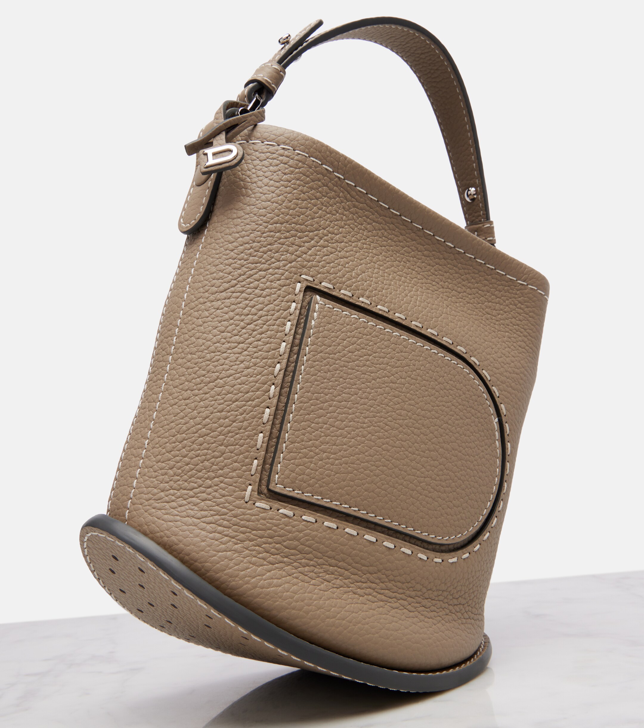 Delvaux Pin Surpiqué Mini leather shoulder bag thumbnail
