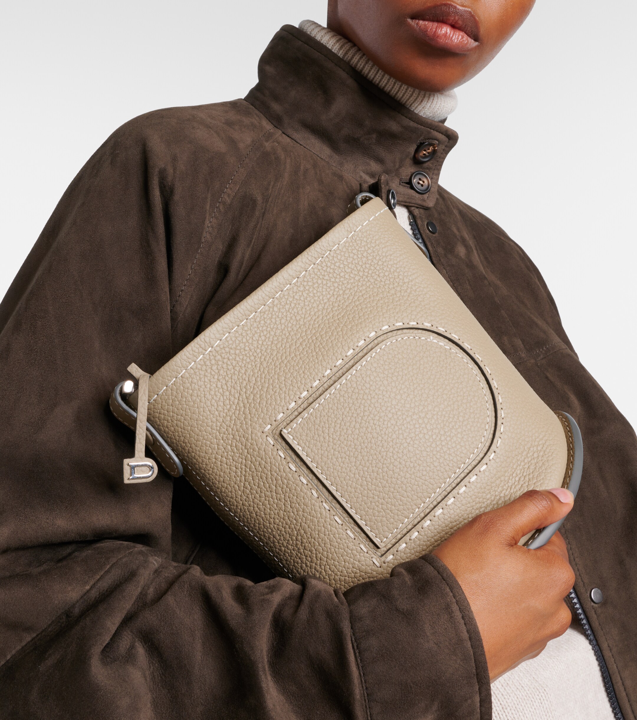 Delvaux Pin Surpiqué Mini leather shoulder bag thumbnail