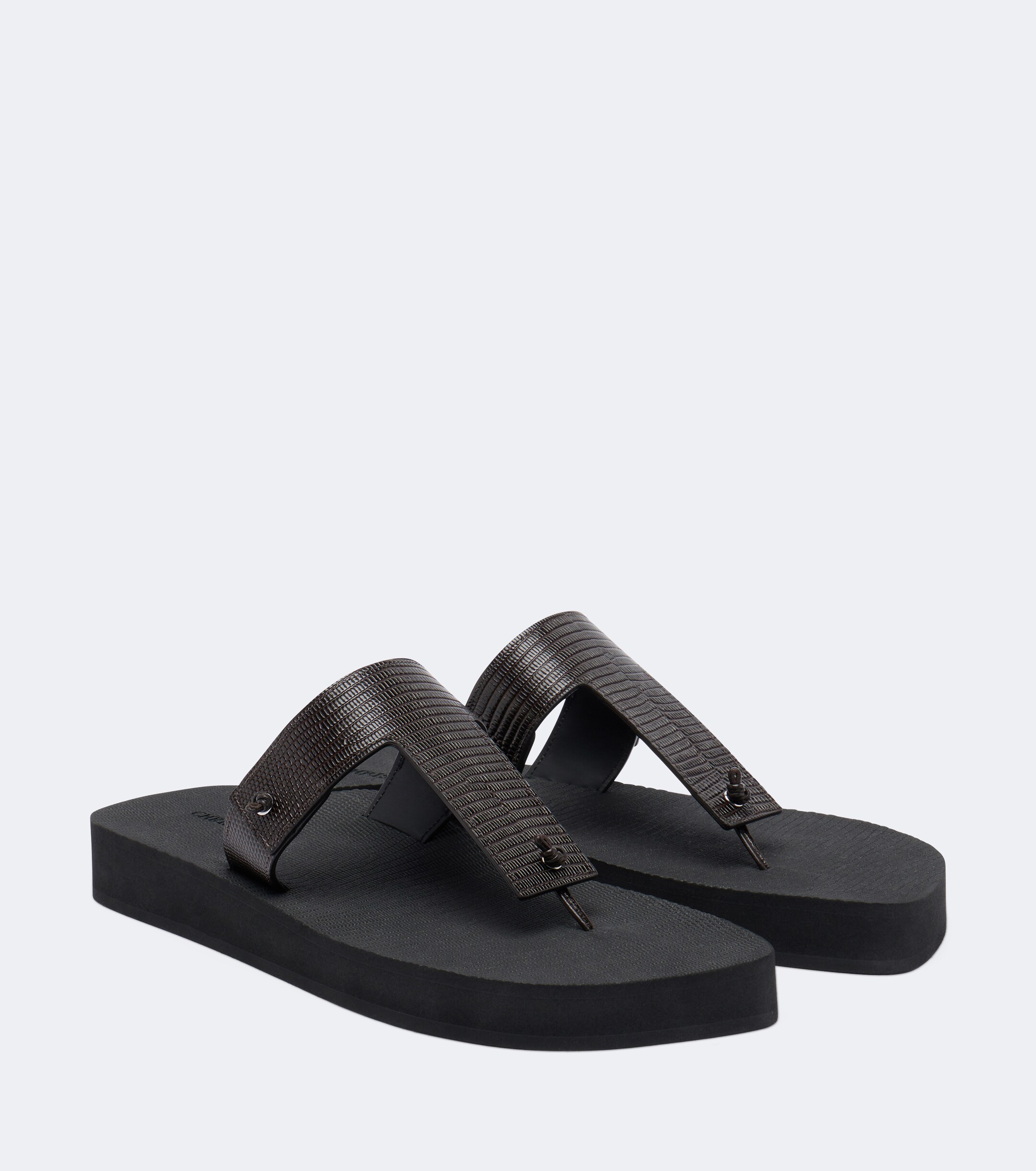 Christen Christen Edge leather thong sandals