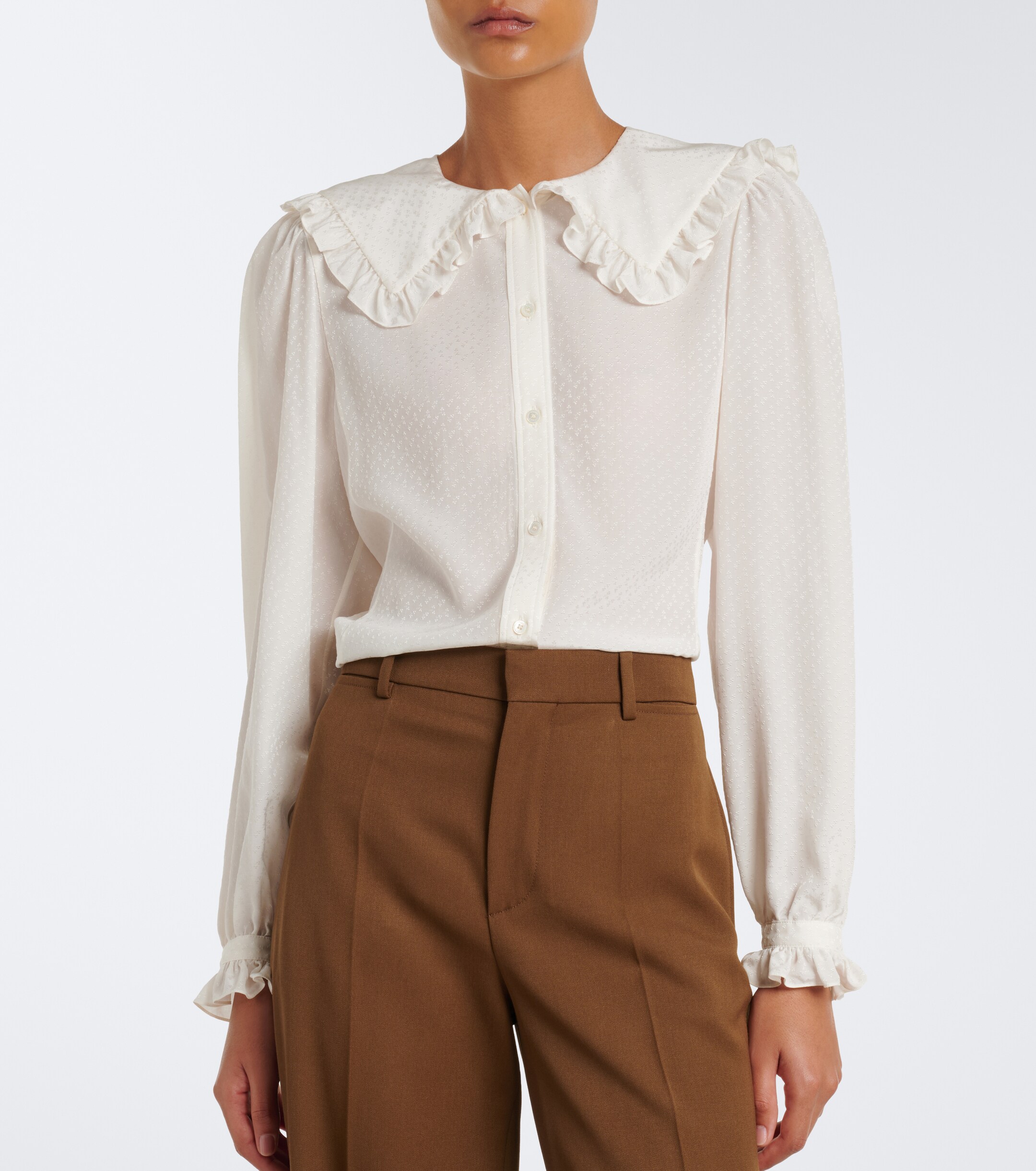 Chloé Chloé Ruffled silk blouse