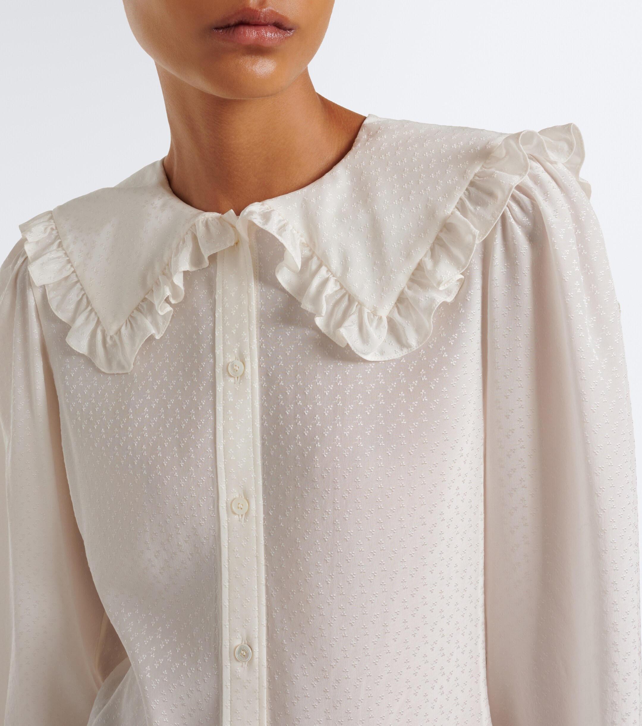 Chloé Chloé Ruffled silk blouse
