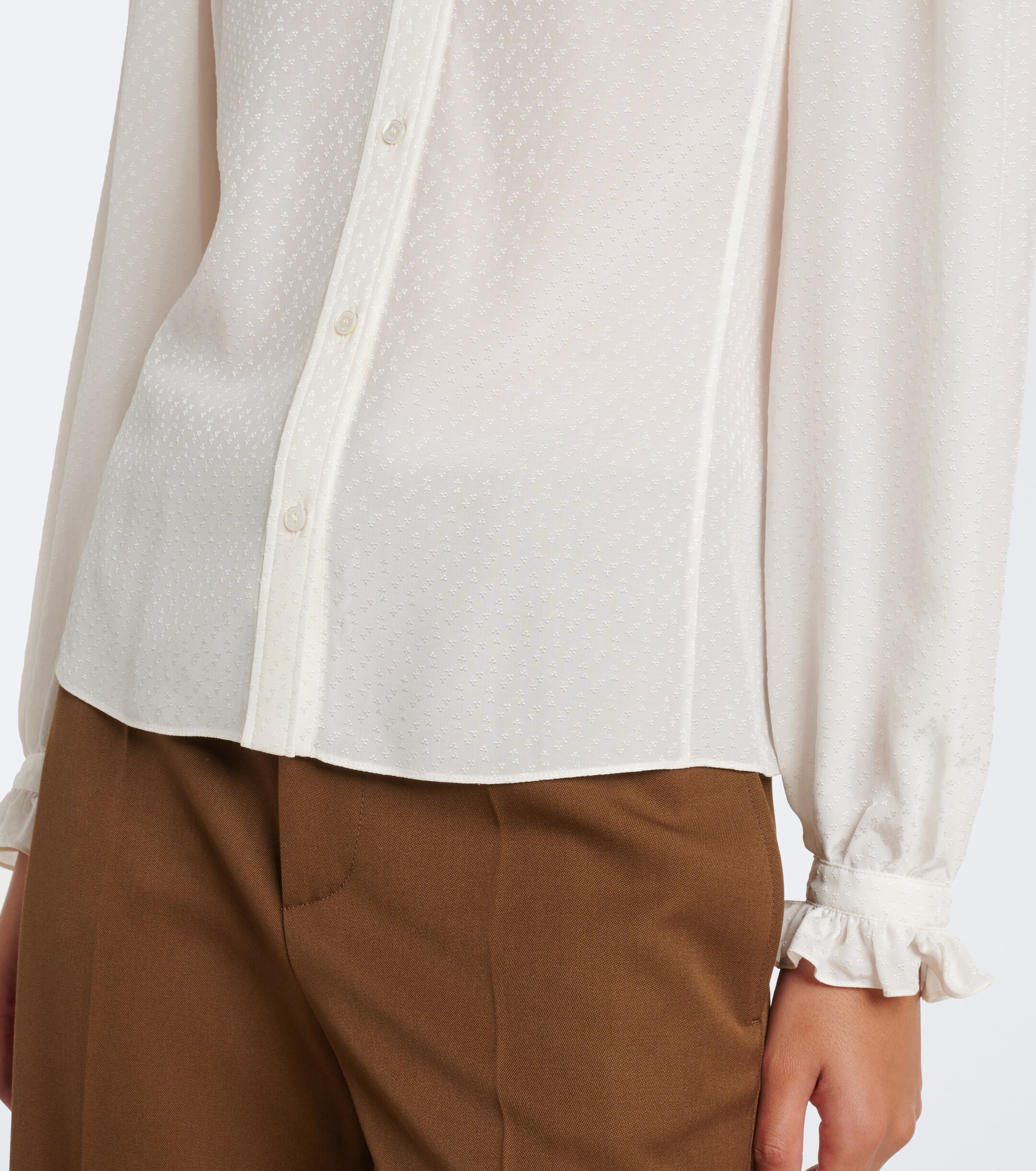 Chloé Chloé Ruffled silk blouse