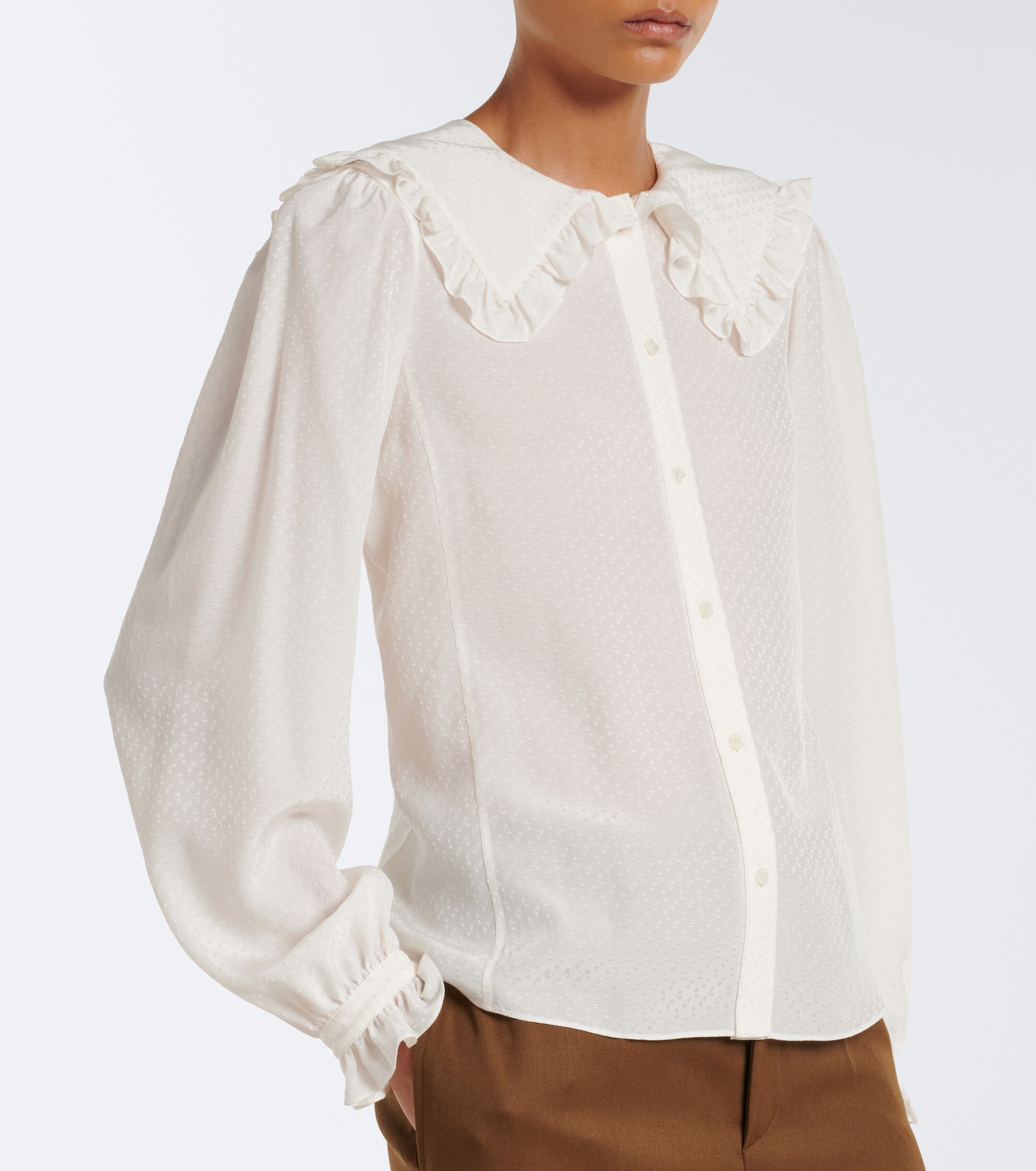 Chloé Chloé Ruffled silk blouse