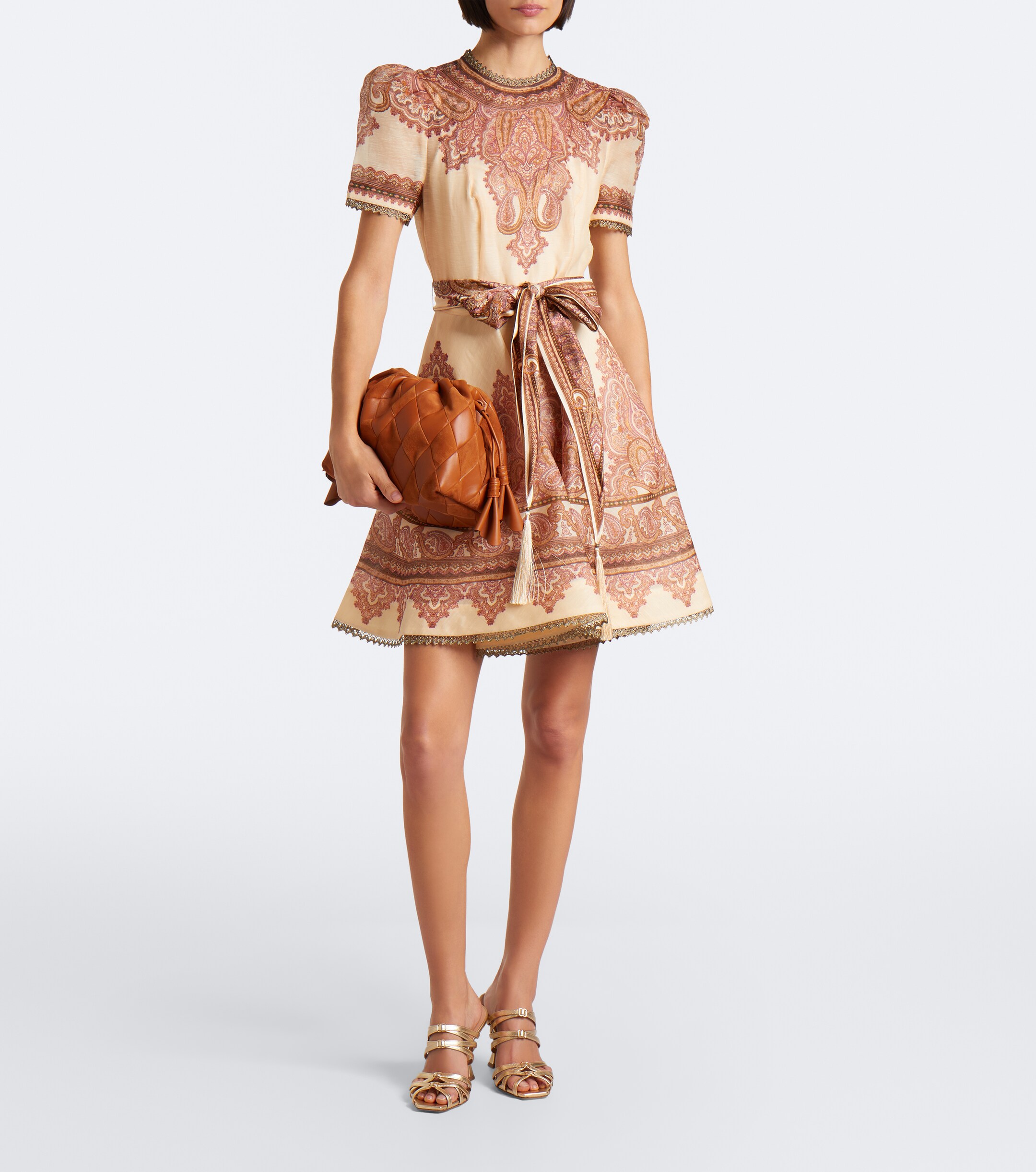 Zimmermann Zimmermann Cloud 91 Medium leather and suede clutch