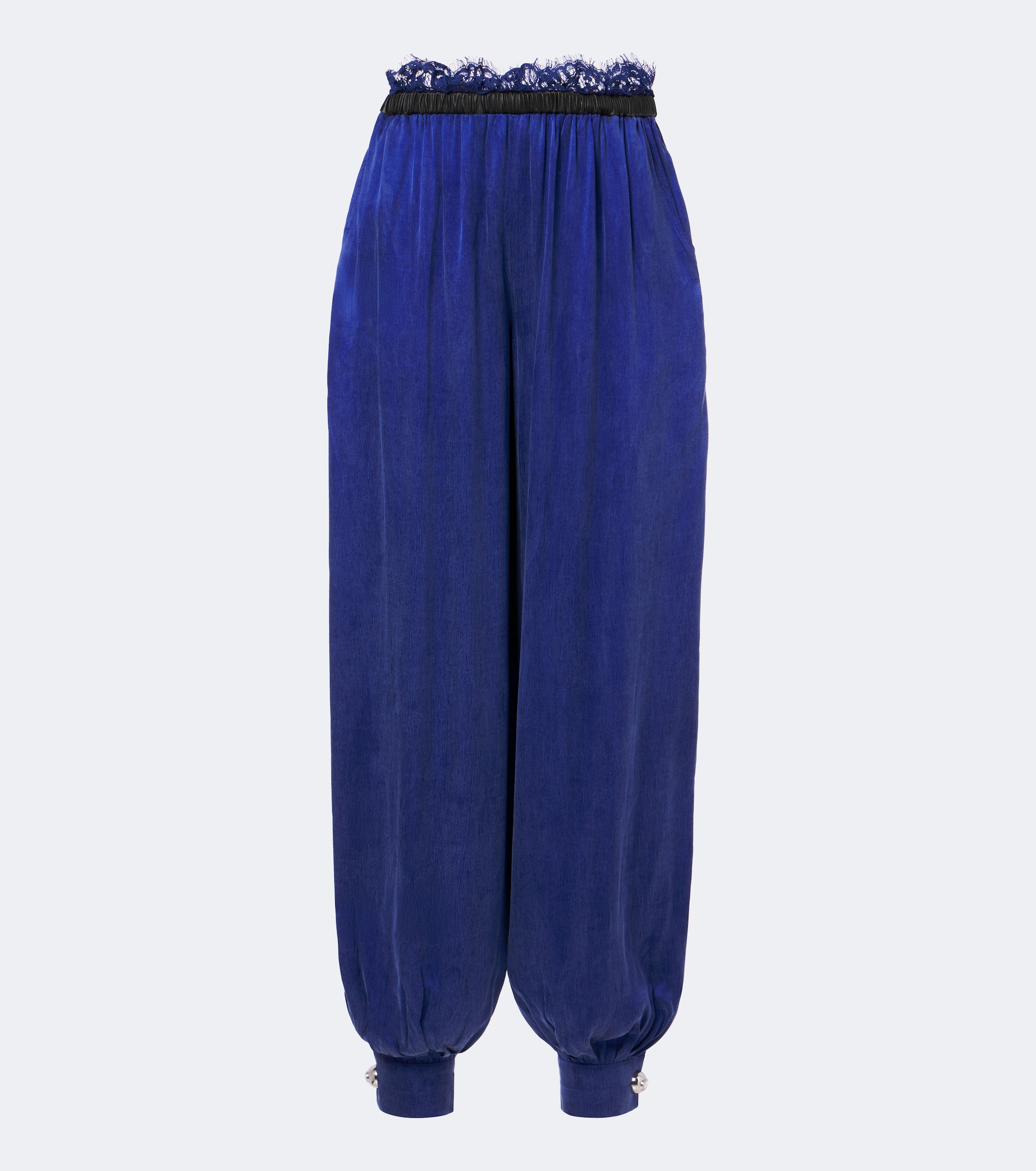 Jacques Wei Jacques Wei Leather-trimmed balloon pants