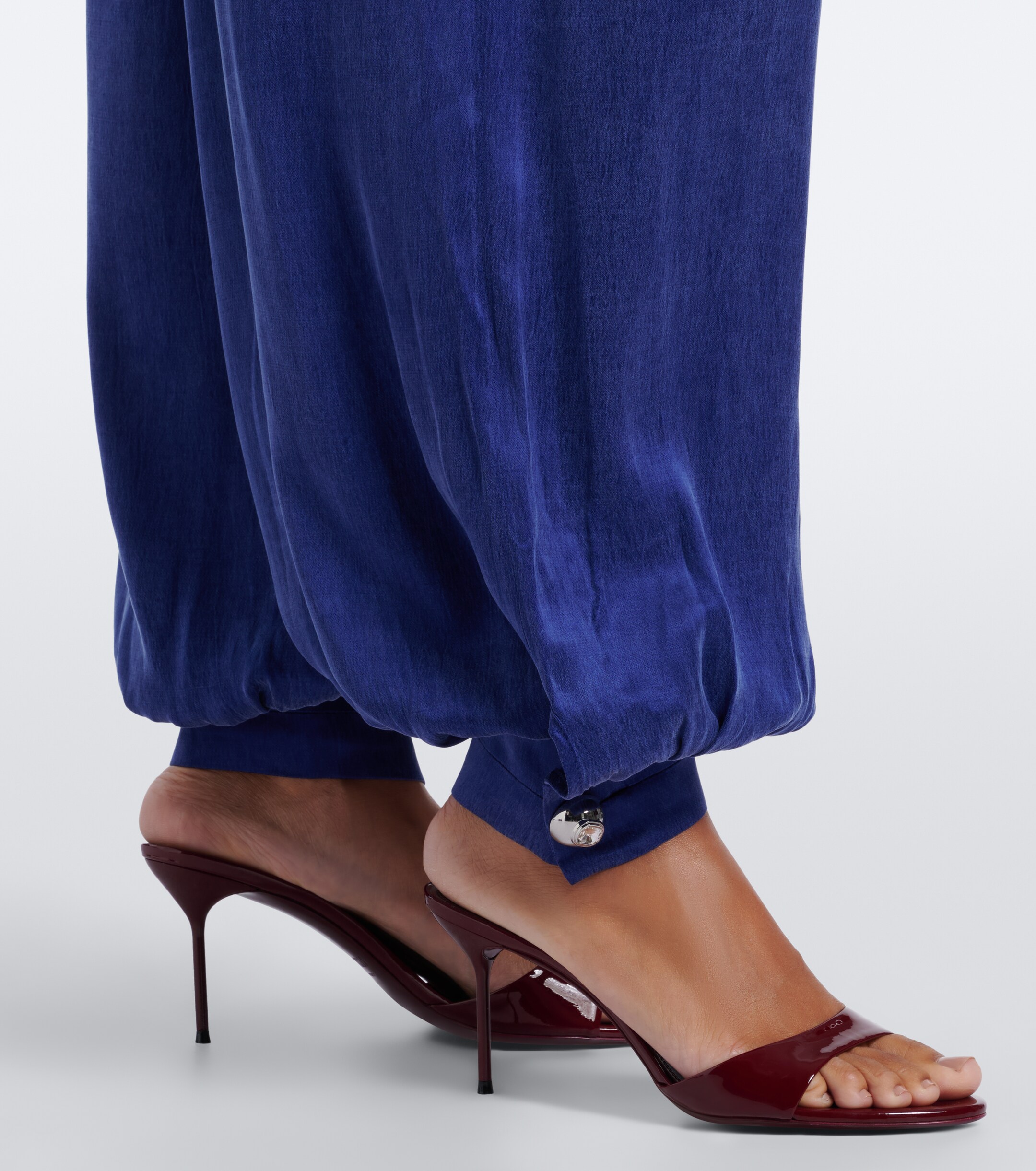 Jacques Wei Jacques Wei Leather-trimmed balloon pants