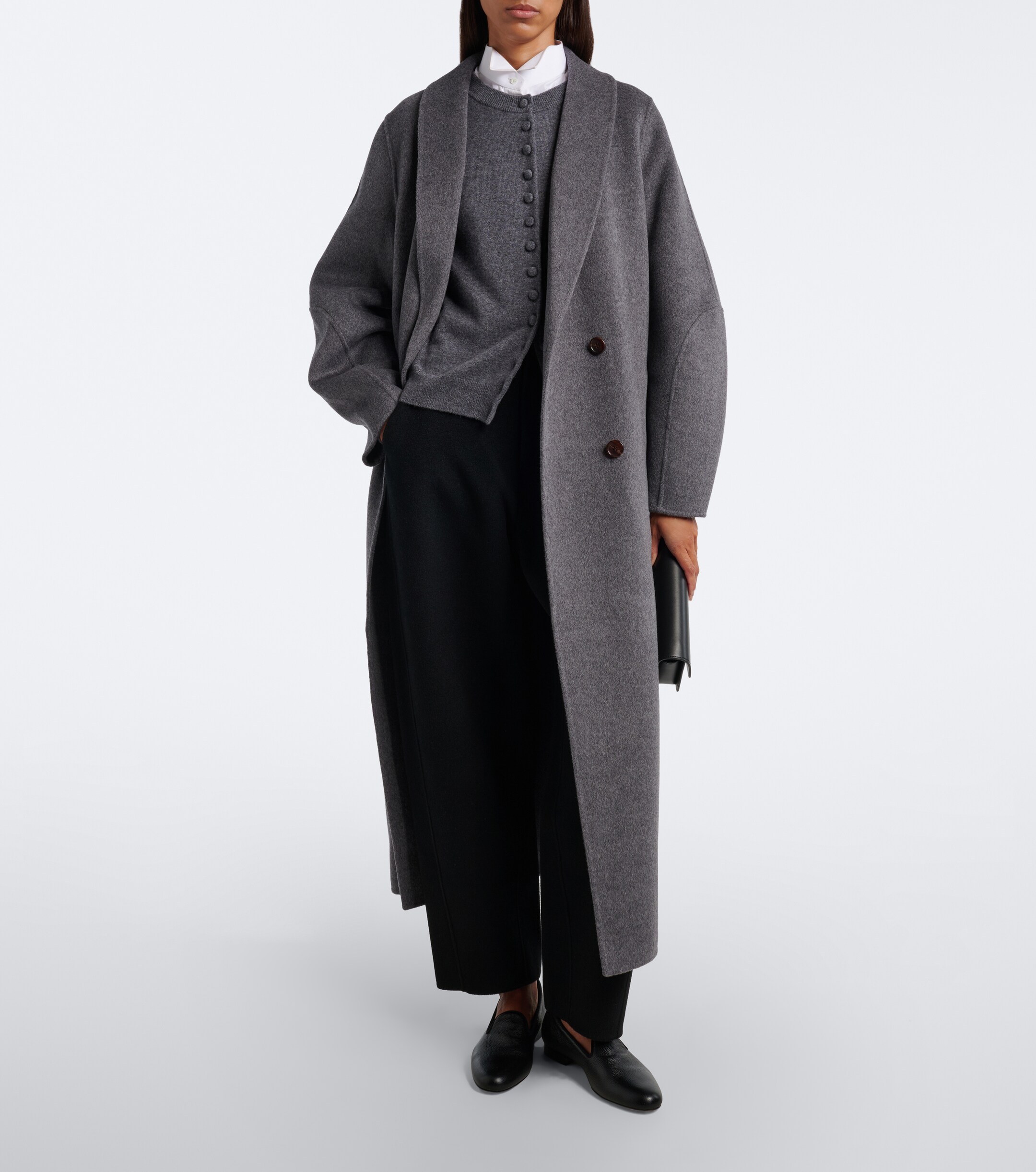 LISA YANG Lisa Yang Double-breasted wool and cashmere coat