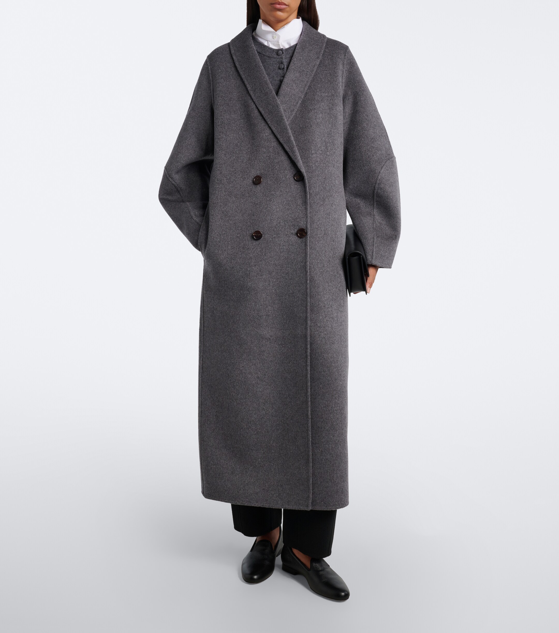 LISA YANG Lisa Yang Double-breasted wool and cashmere coat