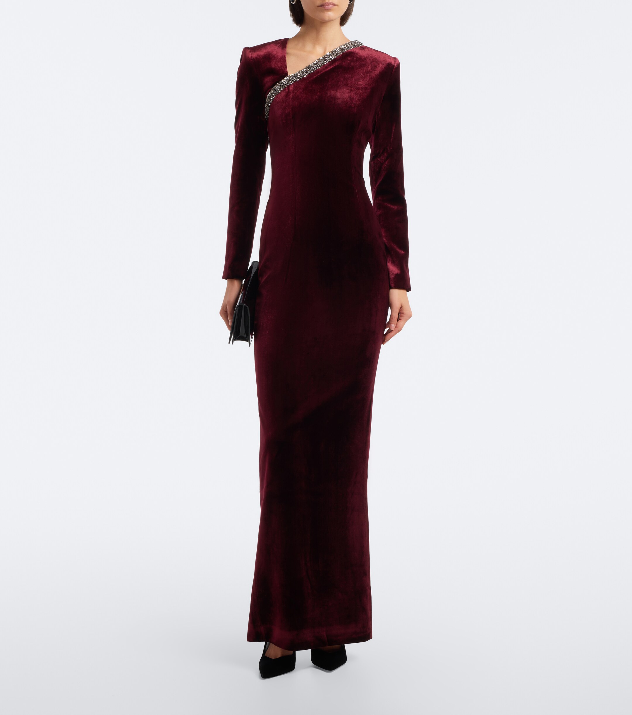 Roland Mouret Roland Mouret Embellished velvet gown