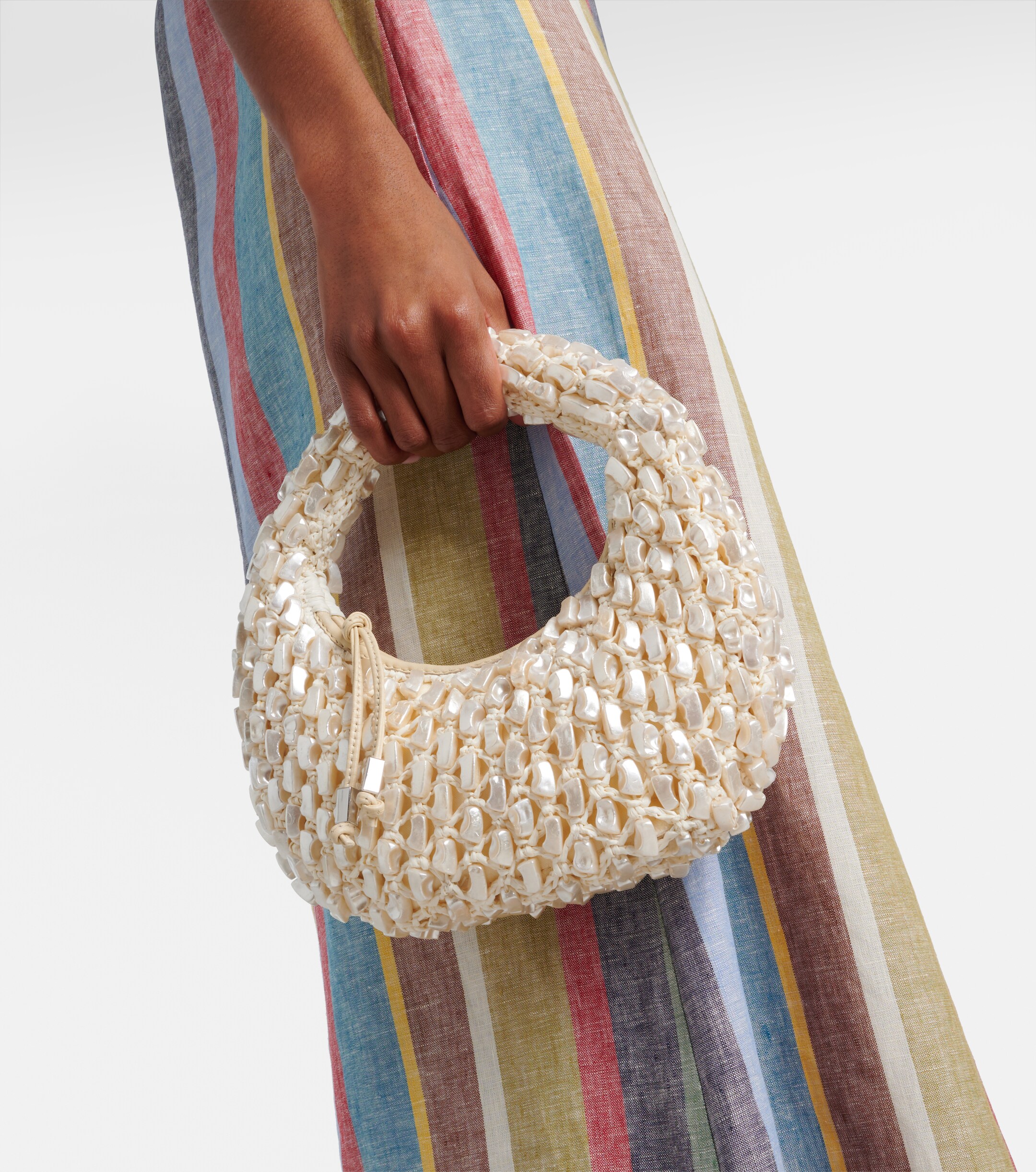 Staud Reef crochet embellished shoulder bag