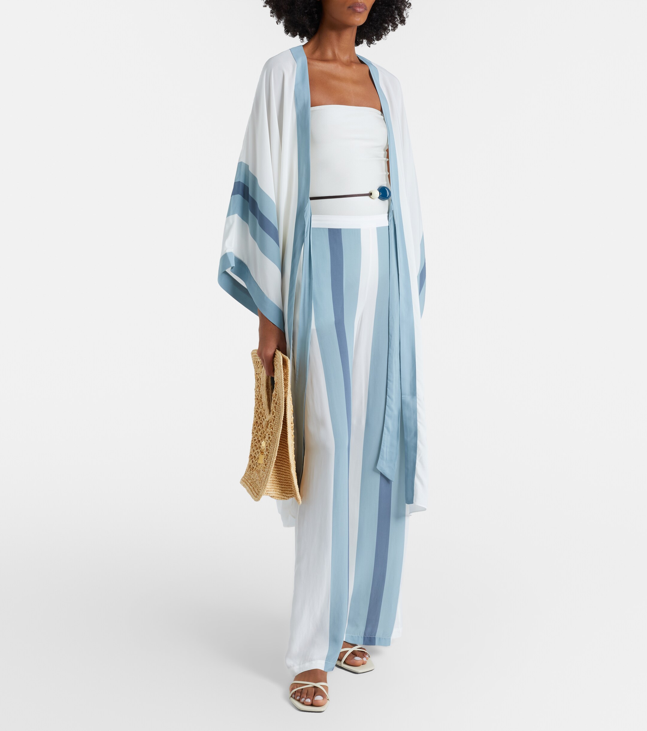Adriana Degreas Adriana Degreas Bold Stripes kaftan