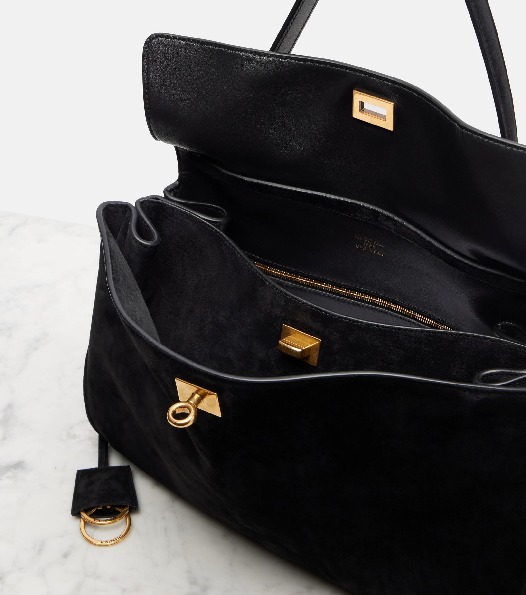 Balenciaga Rodeo Medium suede shoulder bag