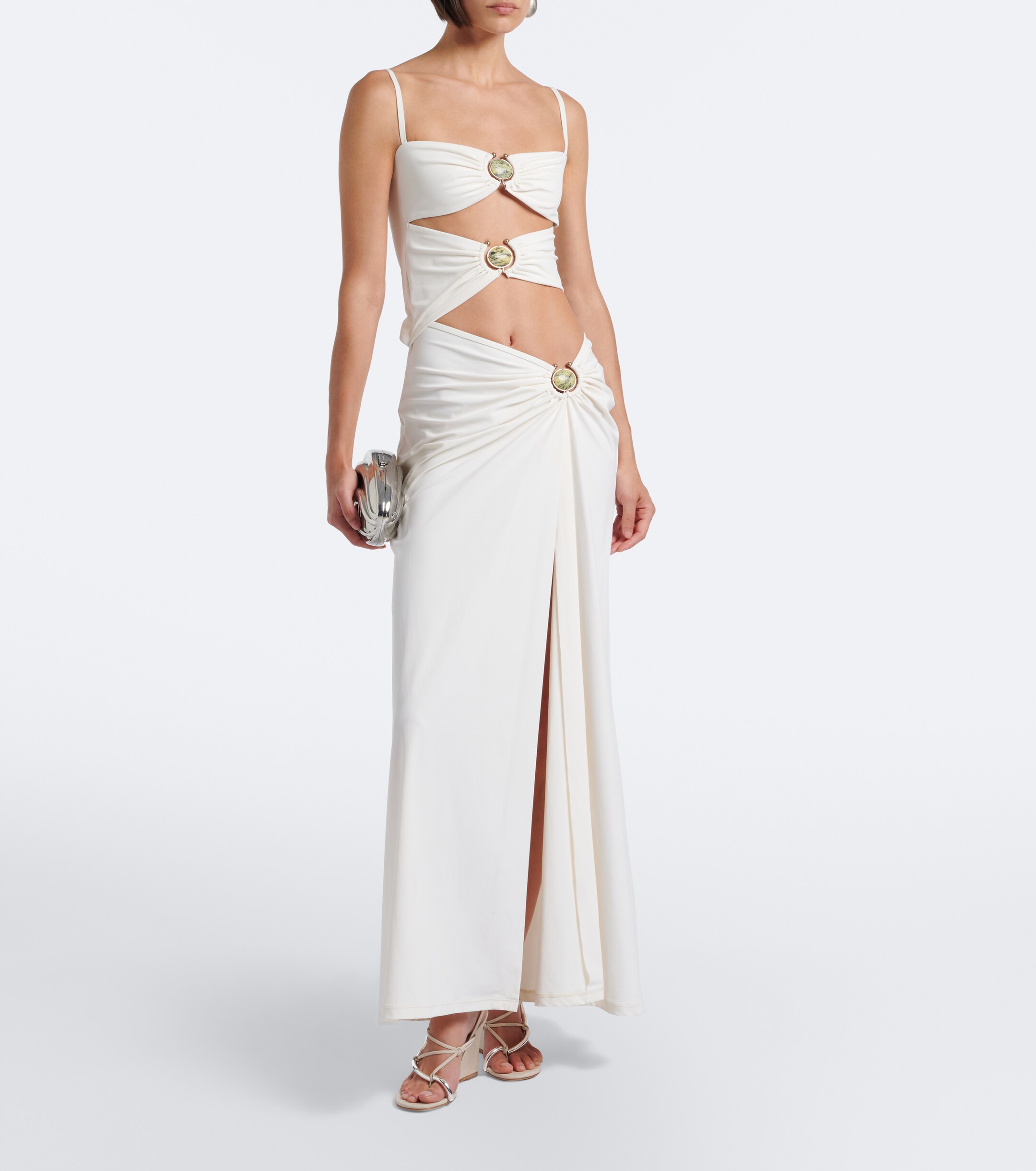 Christopher Esber Christopher Esber Molten wedge thong sandals