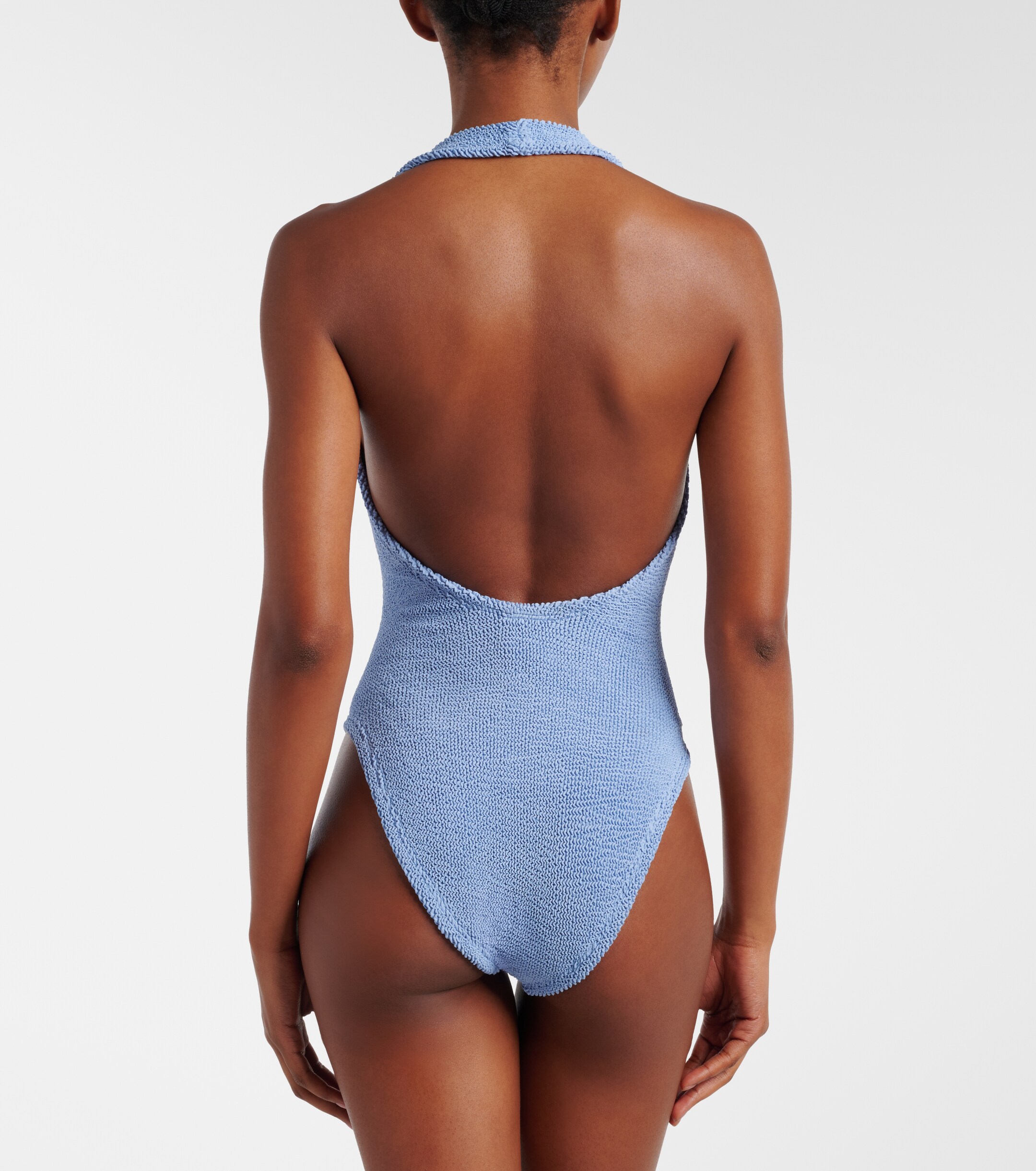 Hunza G Hunza G Sandy halterneck swimsuit