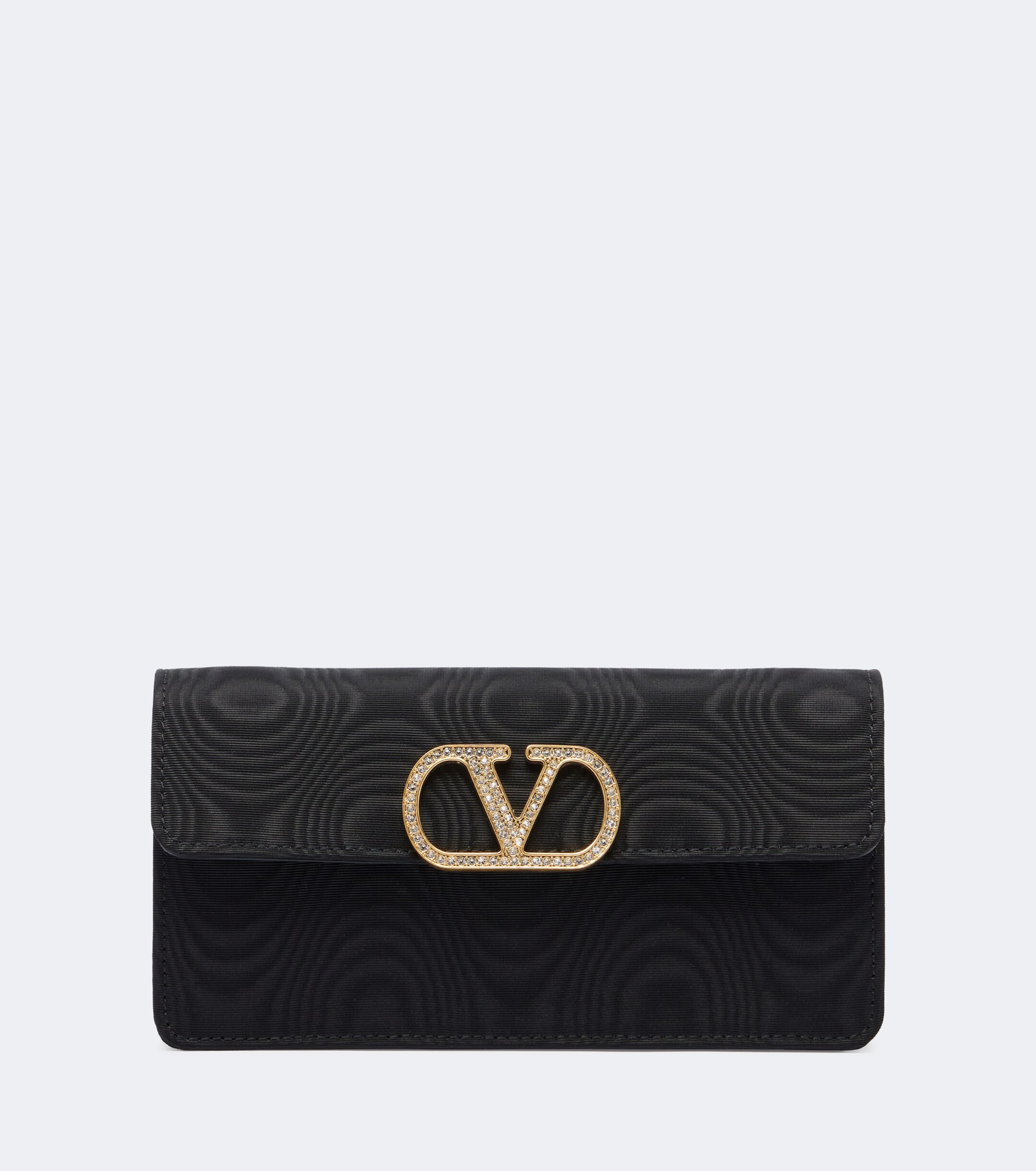 Valentino Garavani VLogo Mini moire clutch