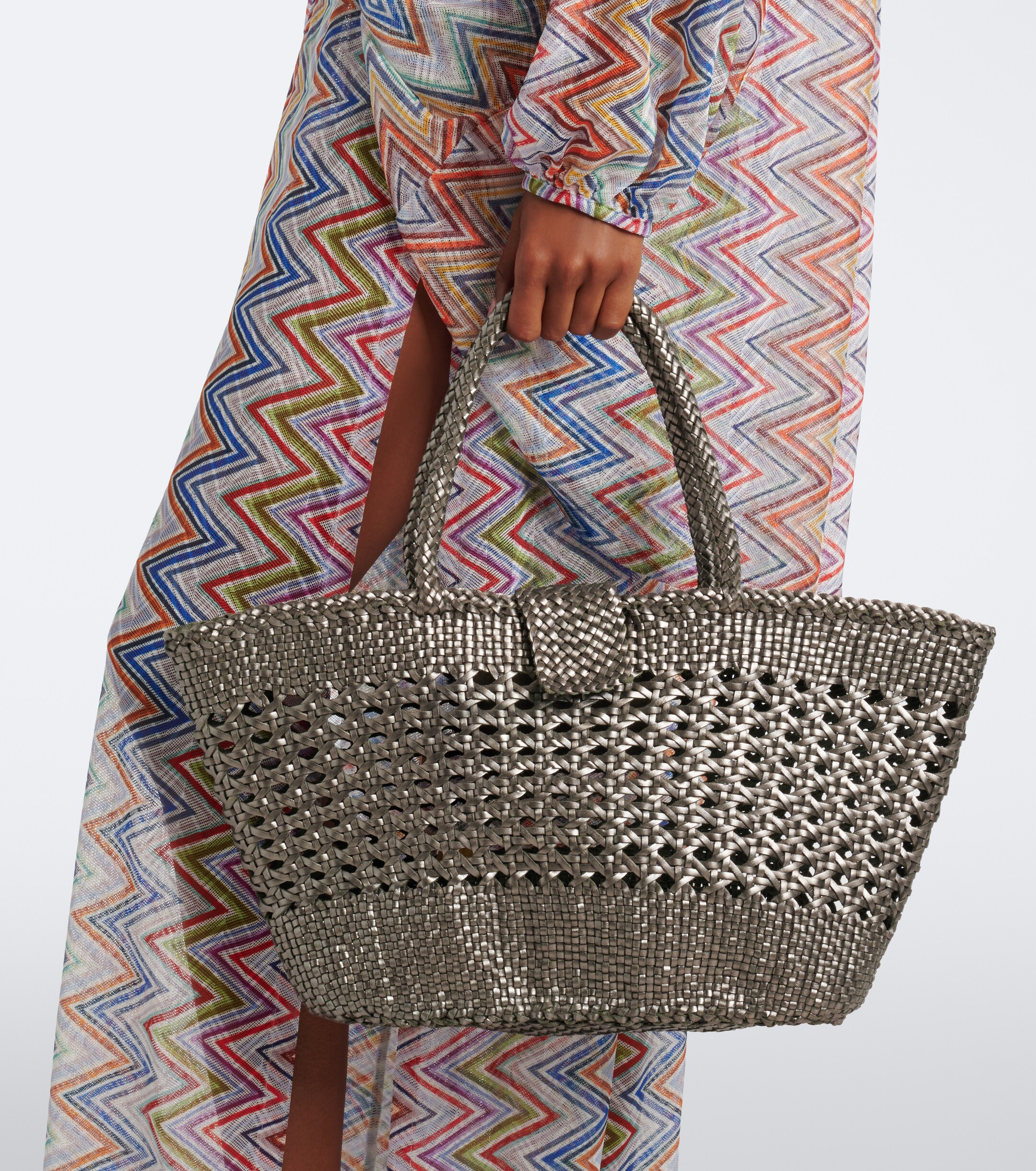 RIXO x Dragon Diffusion Lucine leather tote bag