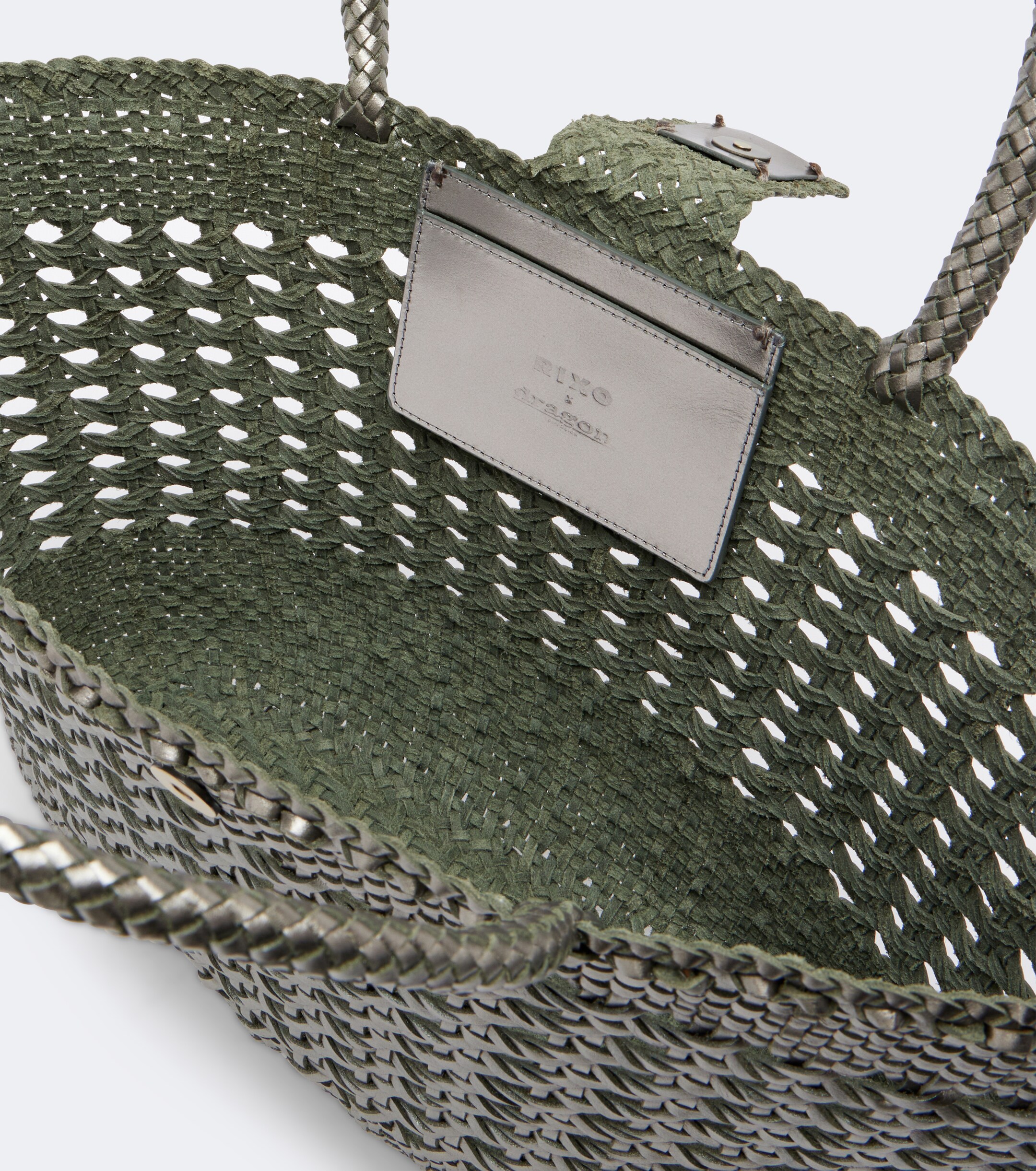 RIXO x Dragon Diffusion Lucine leather tote bag