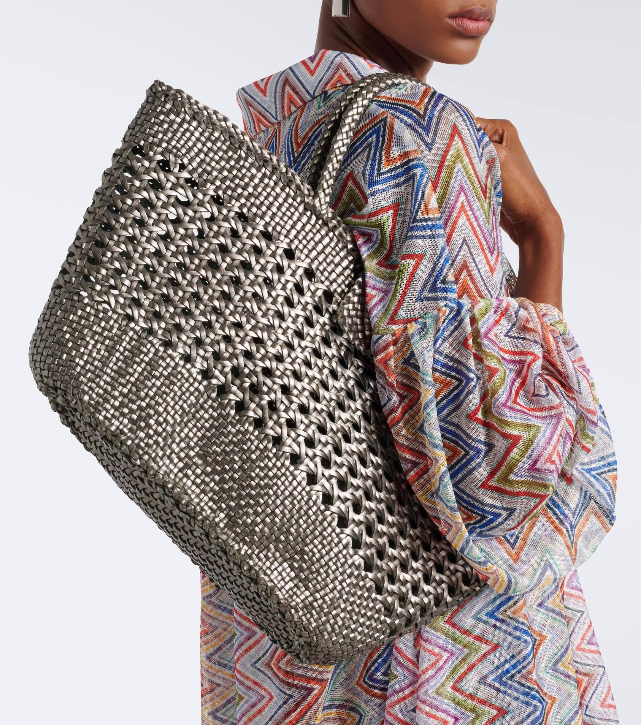 RIXO x Dragon Diffusion Lucine leather tote bag