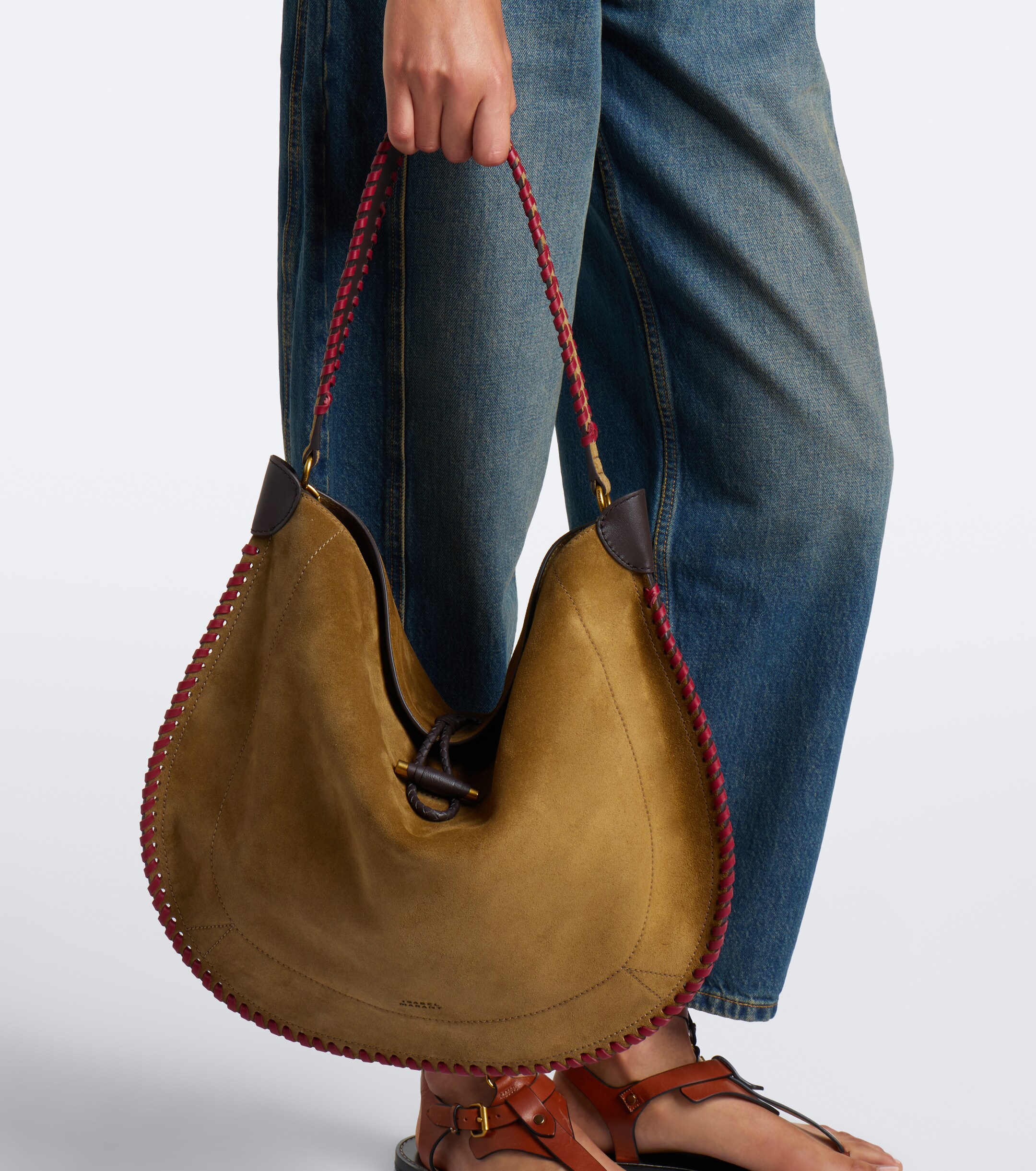 Isabel Marant Oskan Large suede shoulder bag