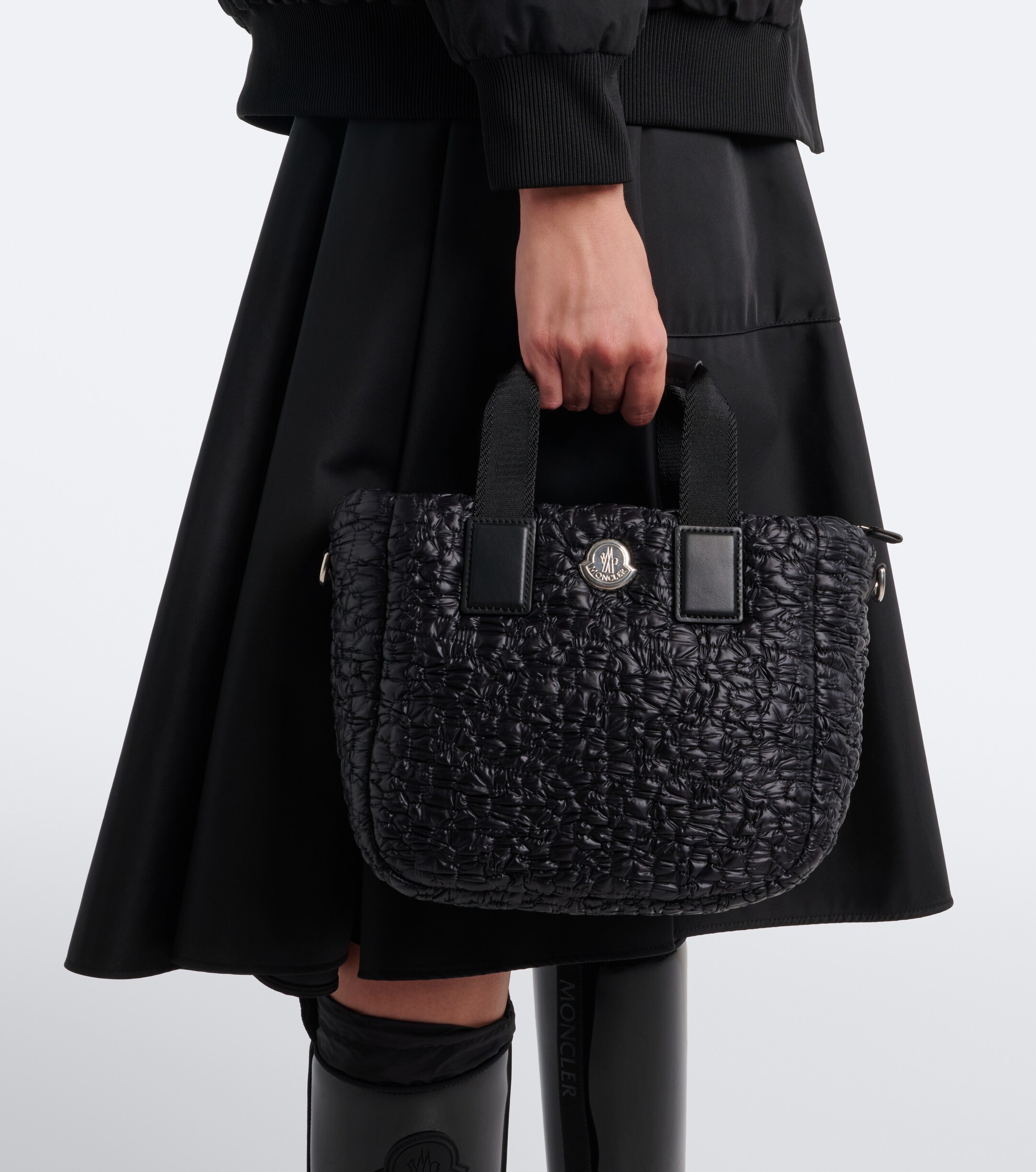 Moncler Caradoc Mini quilted top-handle bag
