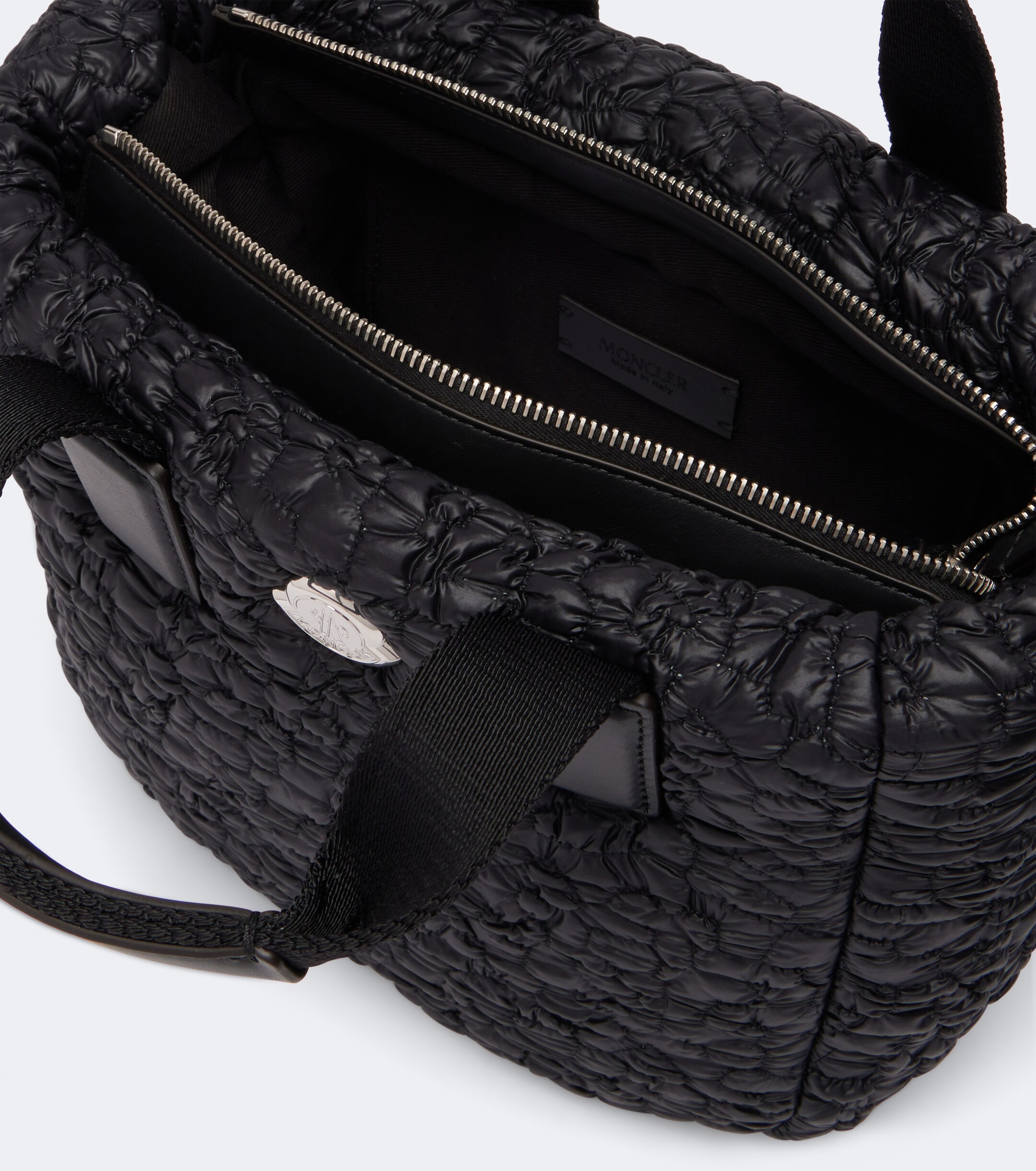 Moncler Caradoc Mini quilted top-handle bag
