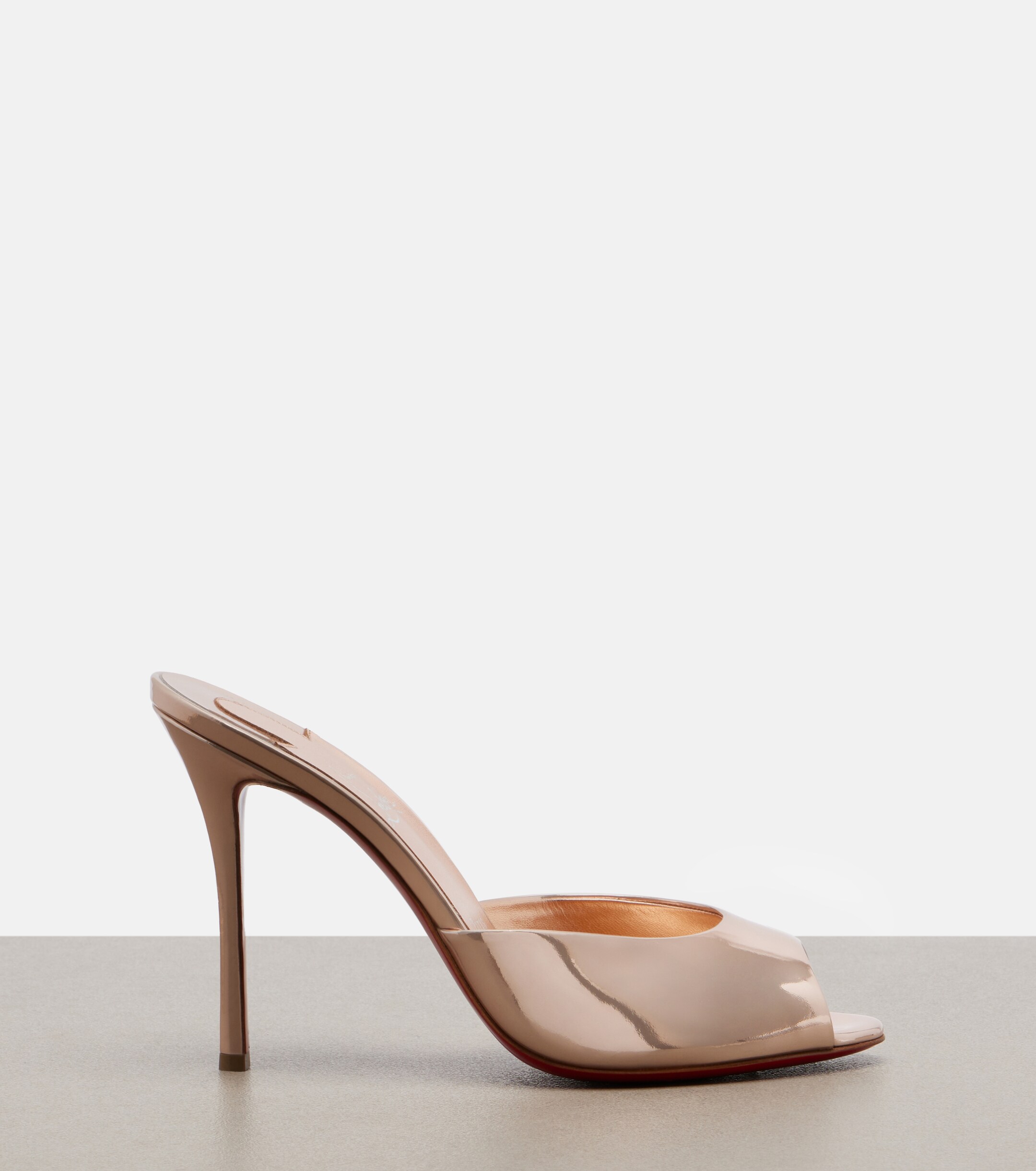 CHRISTIAN LOUBOUTIN Christian Louboutin Me Dolly laminated leather mules