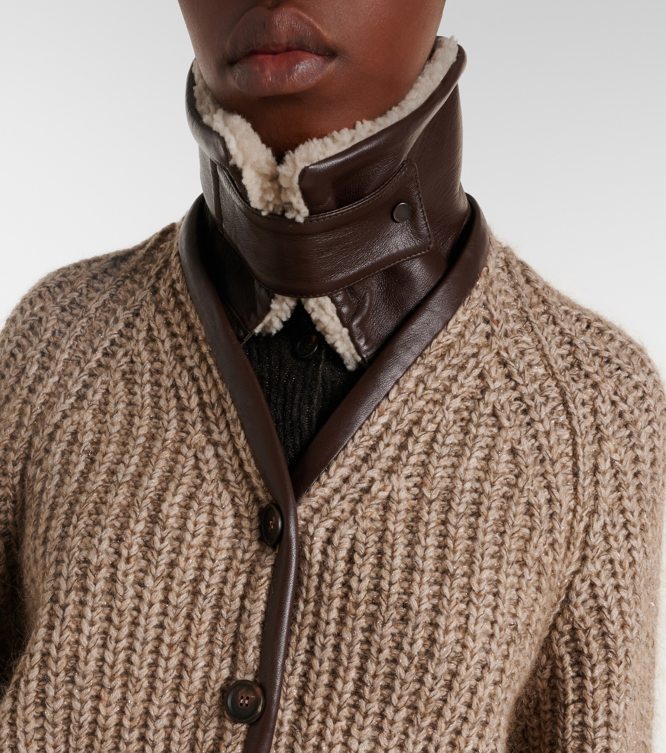 Brunello Cucinelli Brunello Cucinelli Cashmere, mohair, and wool-blend jacket