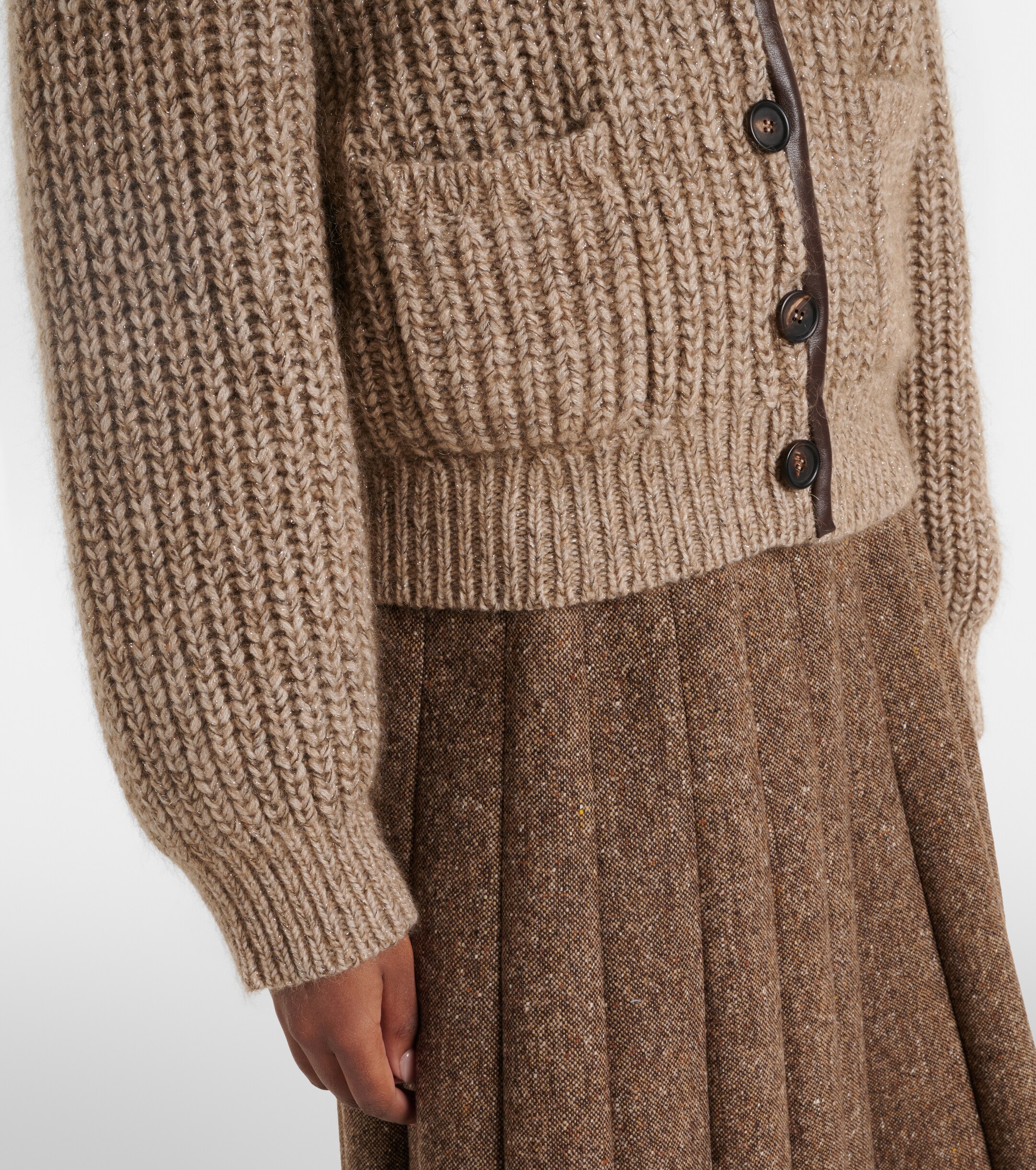 Brunello Cucinelli Brunello Cucinelli Cashmere, mohair, and wool-blend jacket