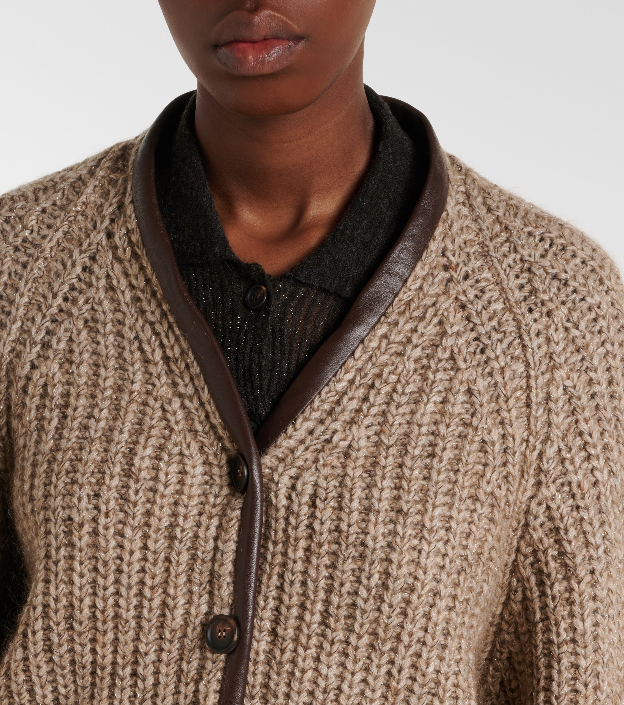 Brunello Cucinelli Brunello Cucinelli Cashmere, mohair, and wool-blend jacket