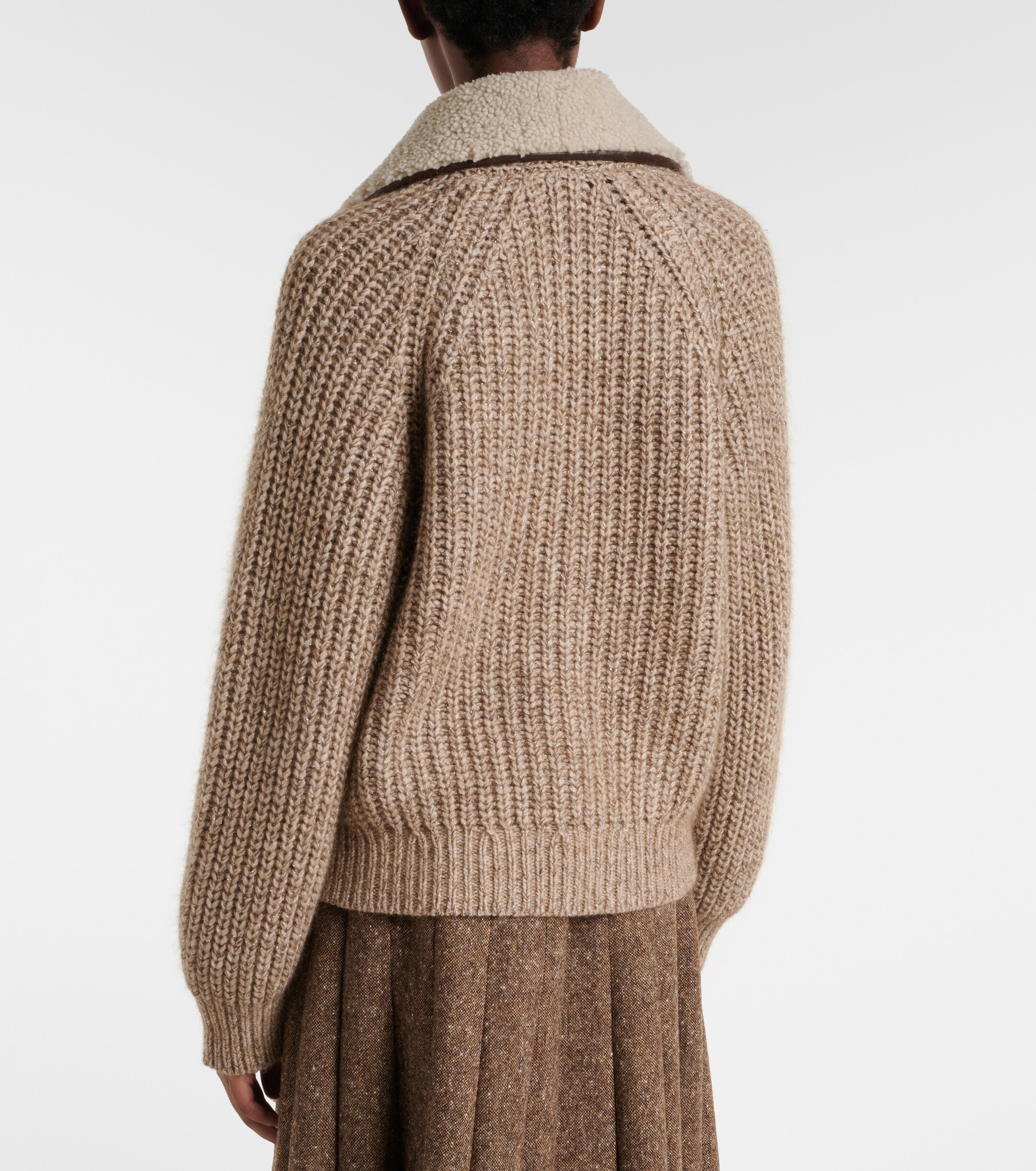 Brunello Cucinelli Brunello Cucinelli Cashmere, mohair, and wool-blend jacket