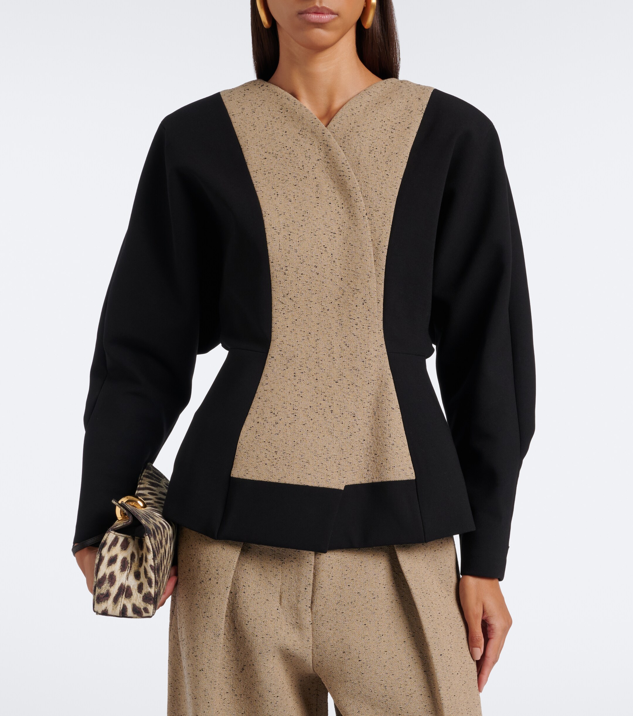 Jacquemus Jacquemus Paloma paneled cotton and wool-blend jacket
