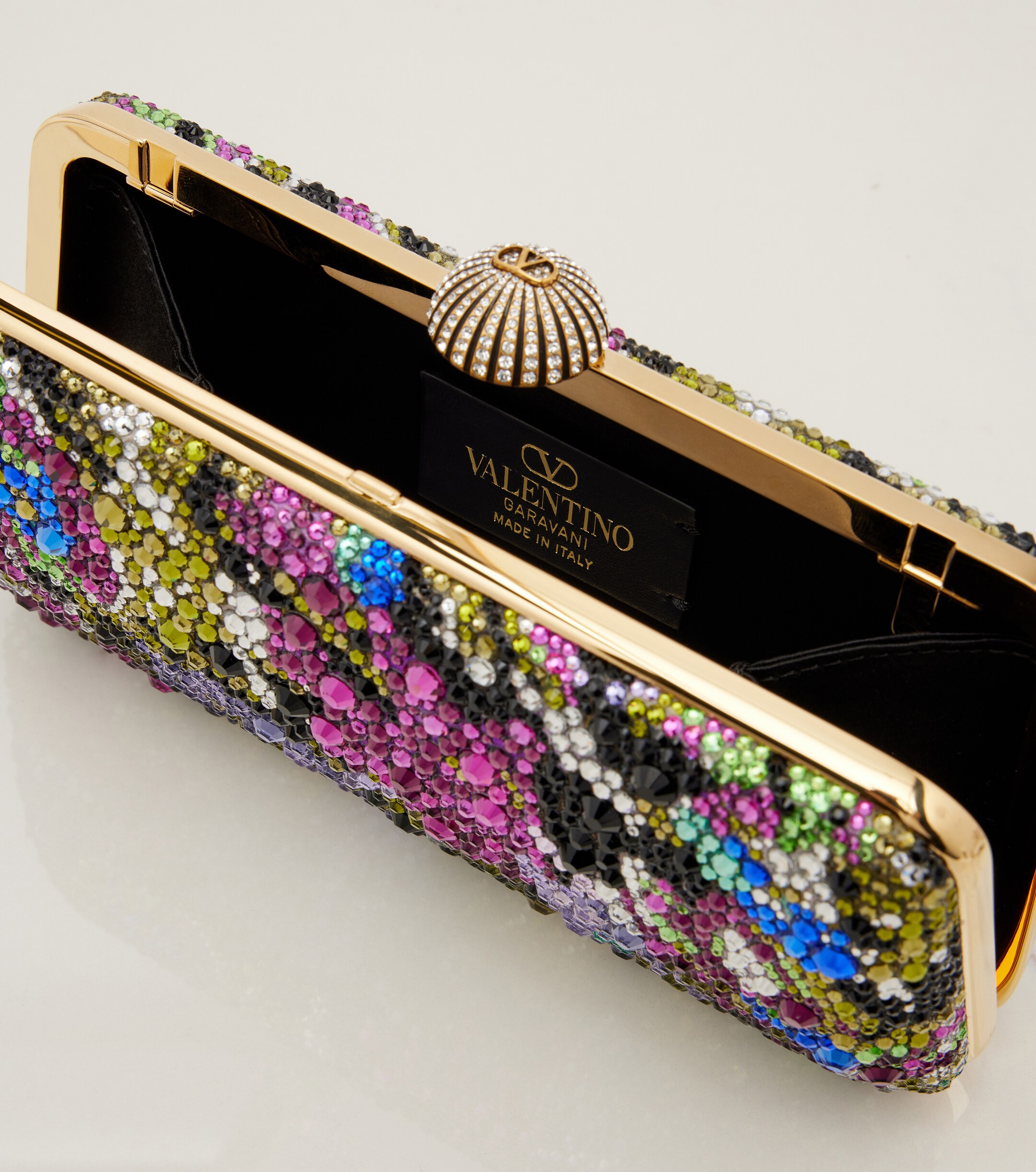 Valentino Garavani Carry Secrets embellished clutch thumbnail