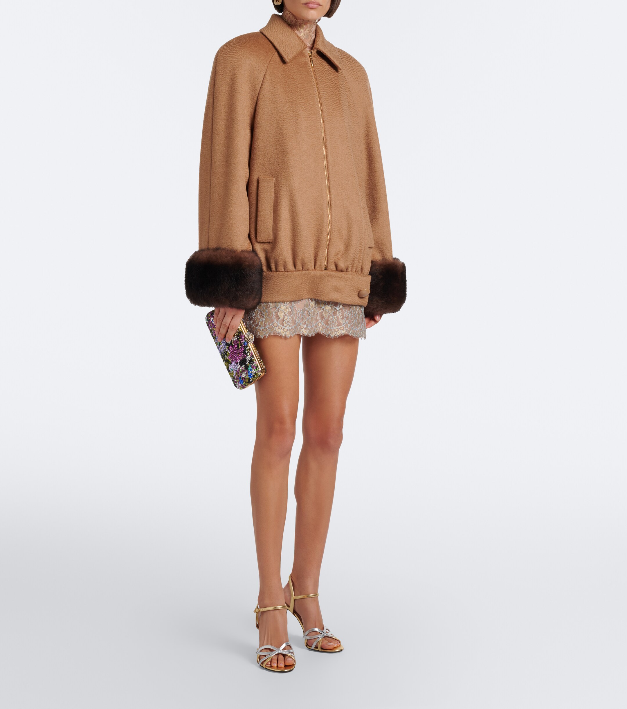 Valentino Garavani Carry Secrets embellished clutch thumbnail