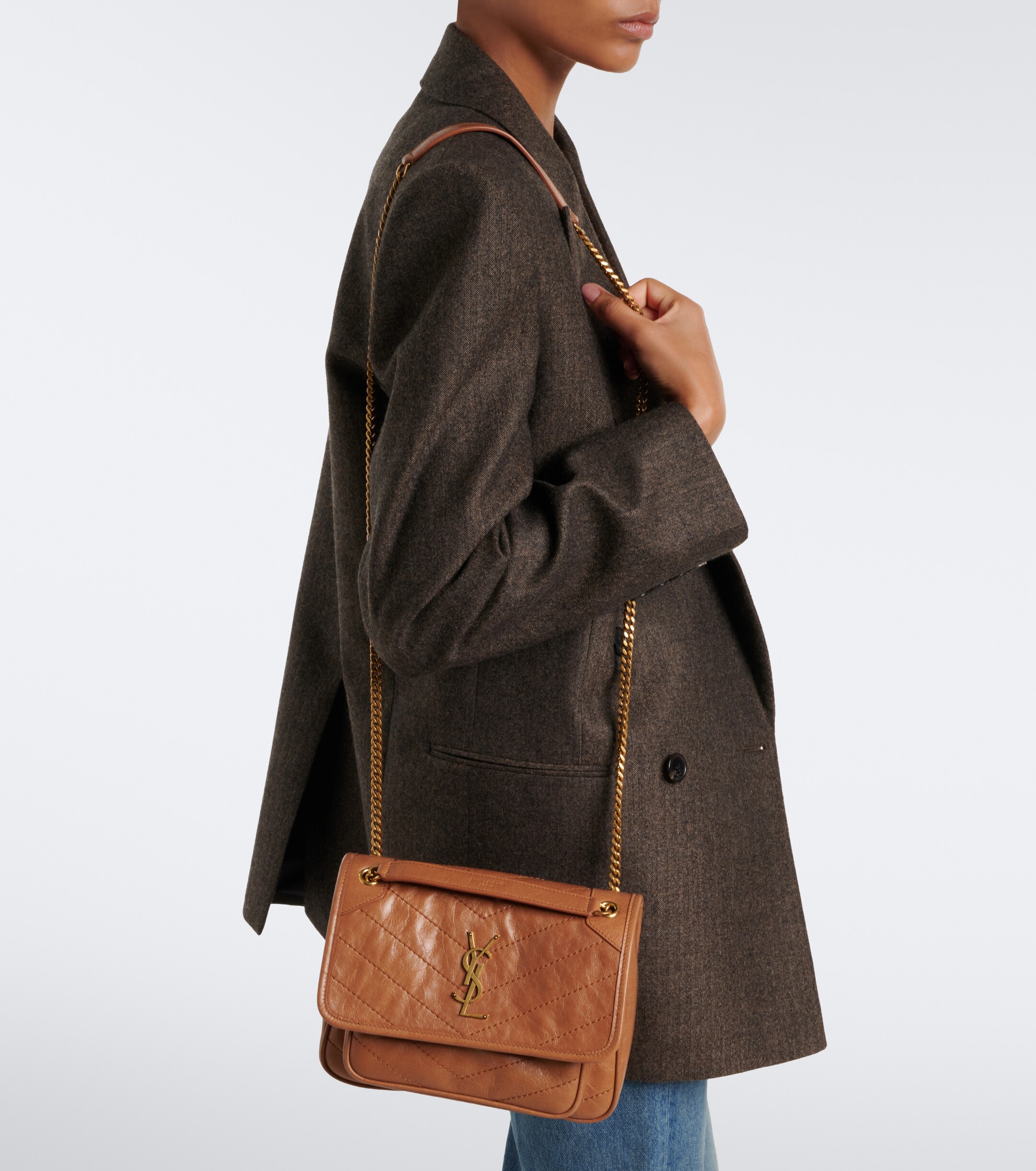 Saint Laurent Niki Small leather shoulder bag