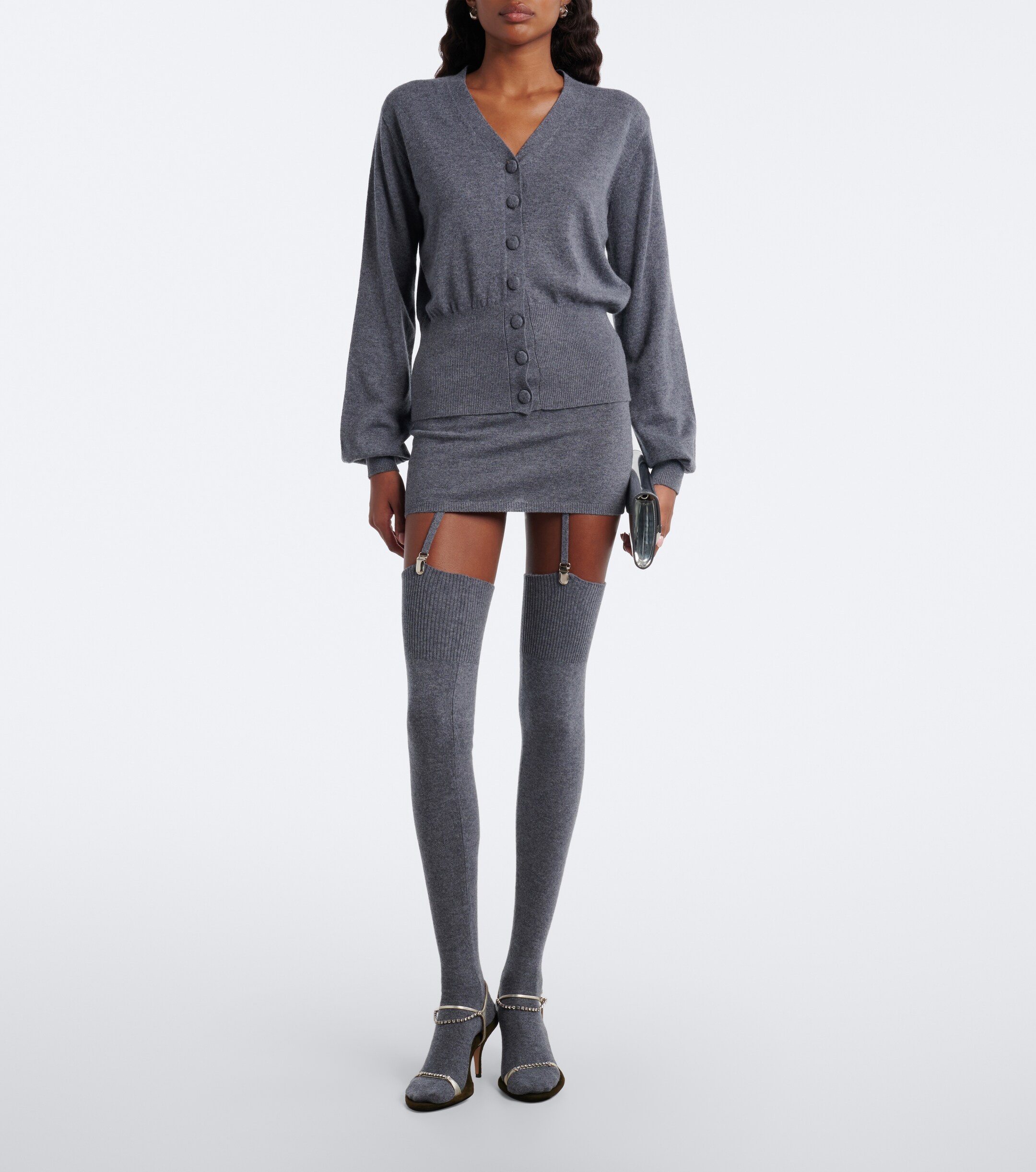 Aya Muse Aya Muse Costa miniskirt and over-the-knee socks set