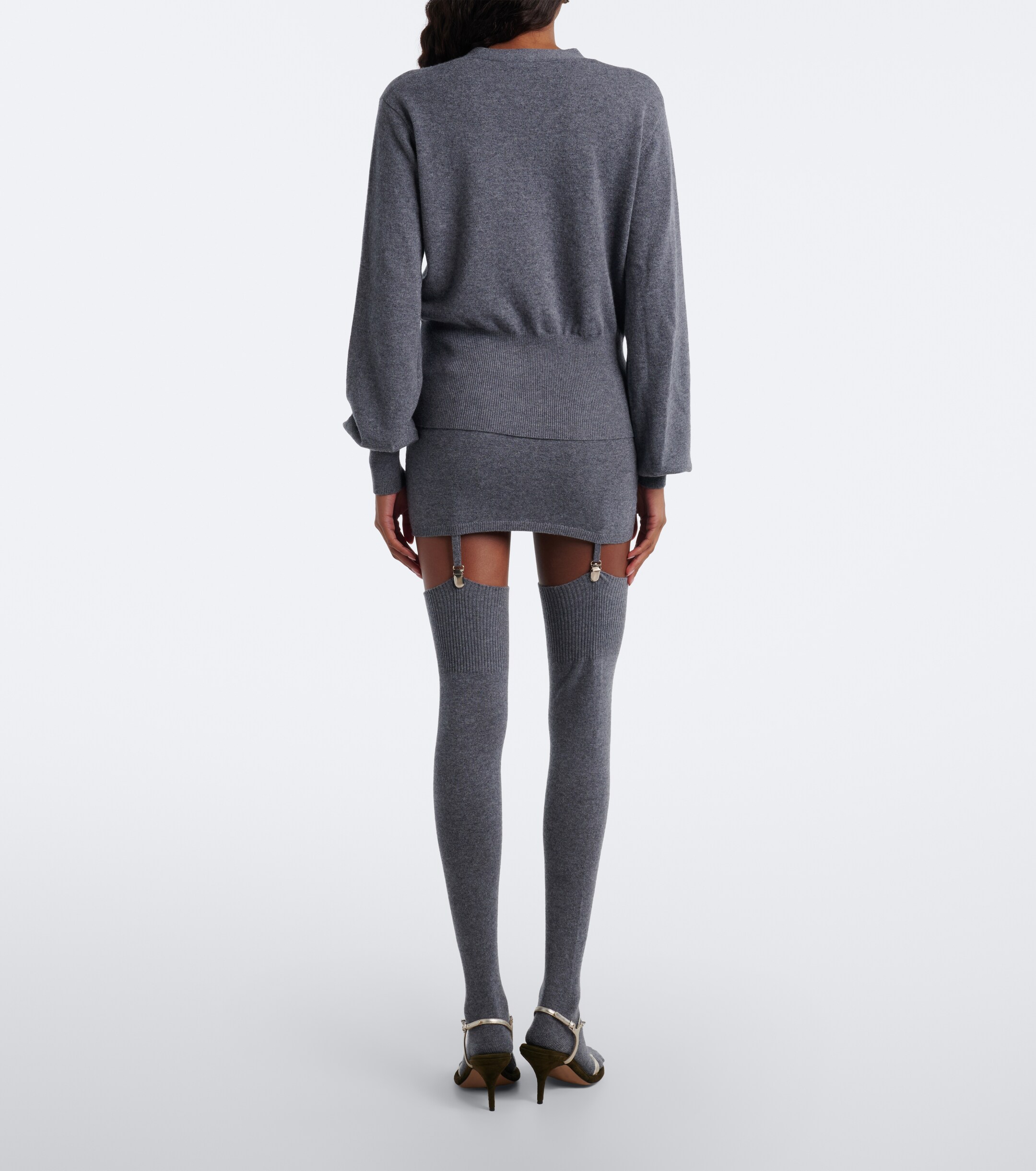 Aya Muse Aya Muse Costa miniskirt and over-the-knee socks set