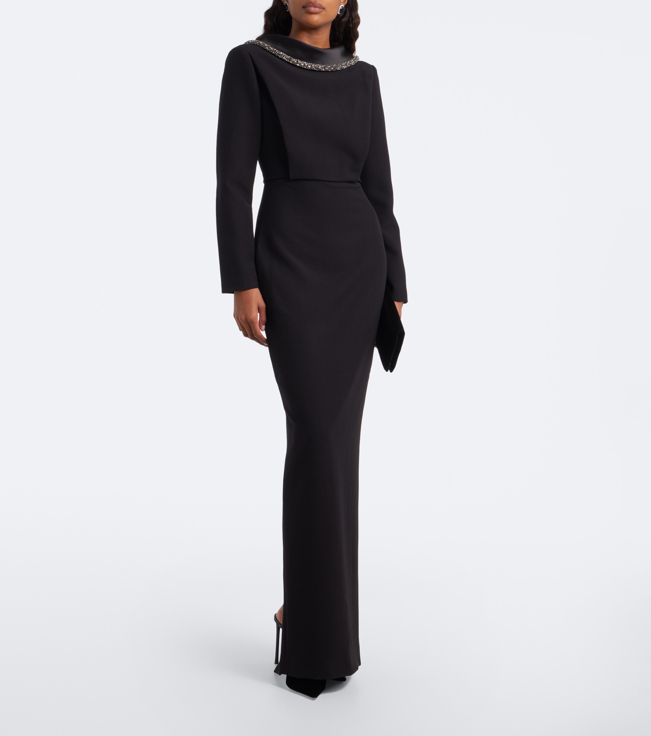 Roland Mouret Roland Mouret Embellished crêpe gown