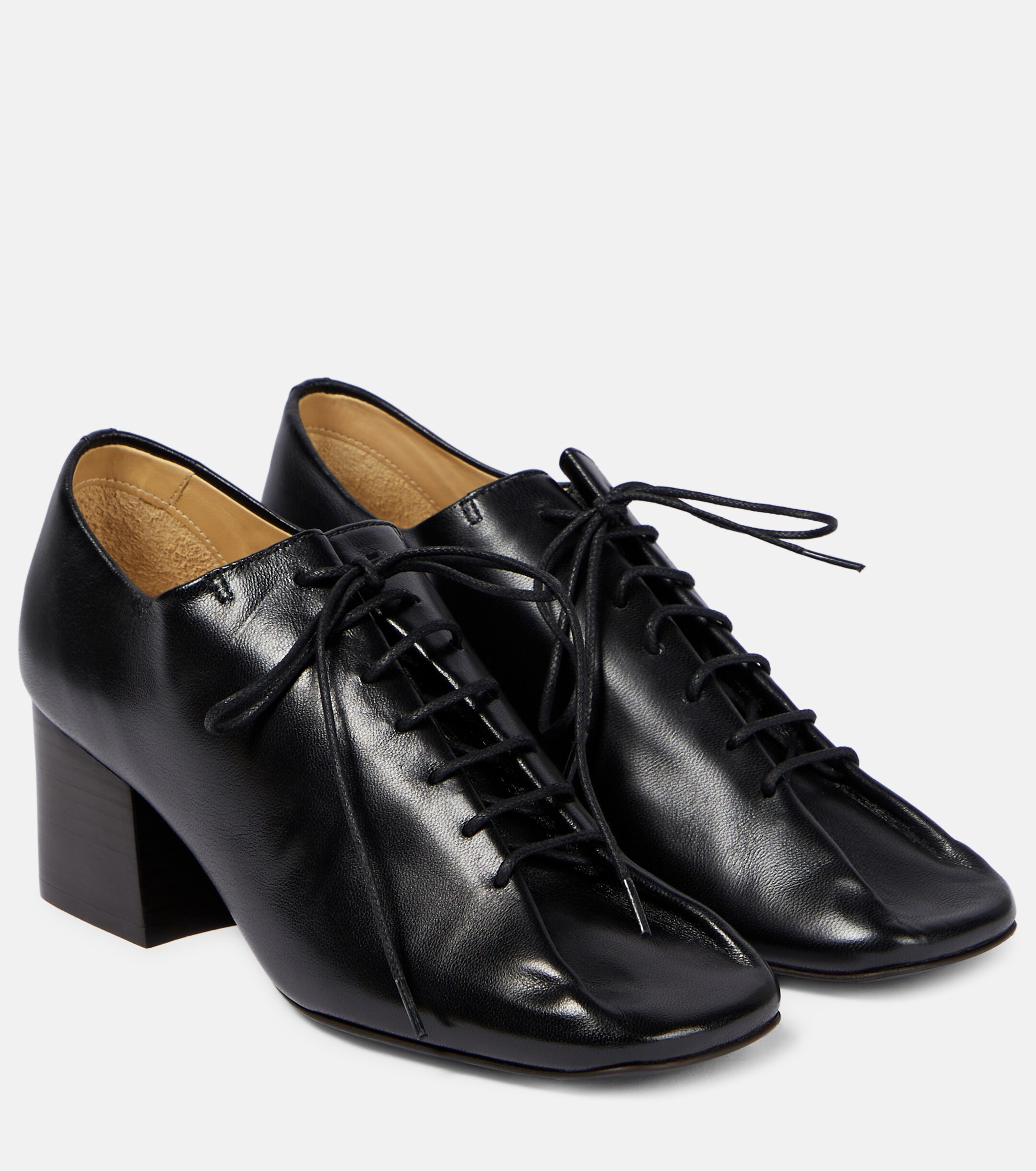 Lemaire - Souris Derby leather pumps | Plush