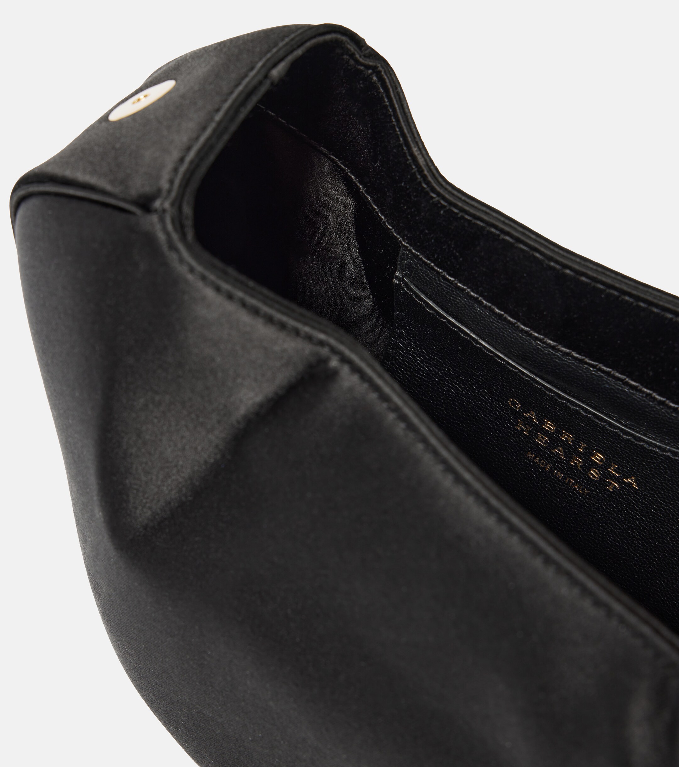 Gabriela Hearst Soft Demi satin clutch