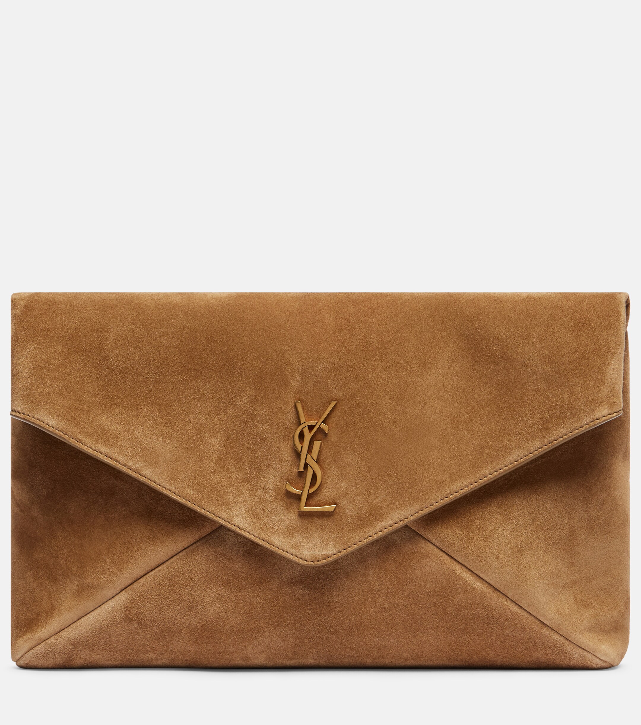 Saint Laurent Cassandre Large suede clutch