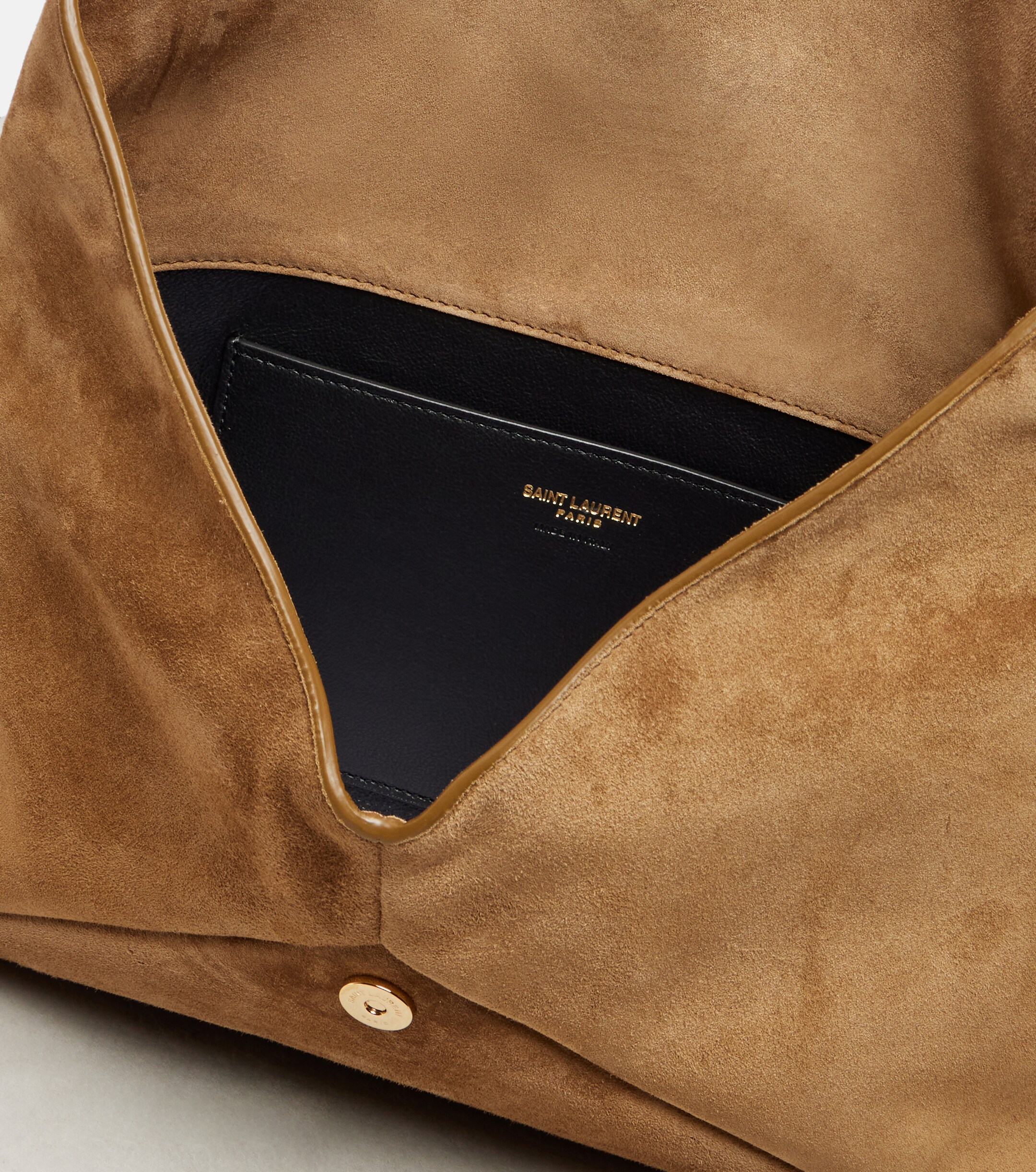 Saint Laurent Cassandre Large suede clutch