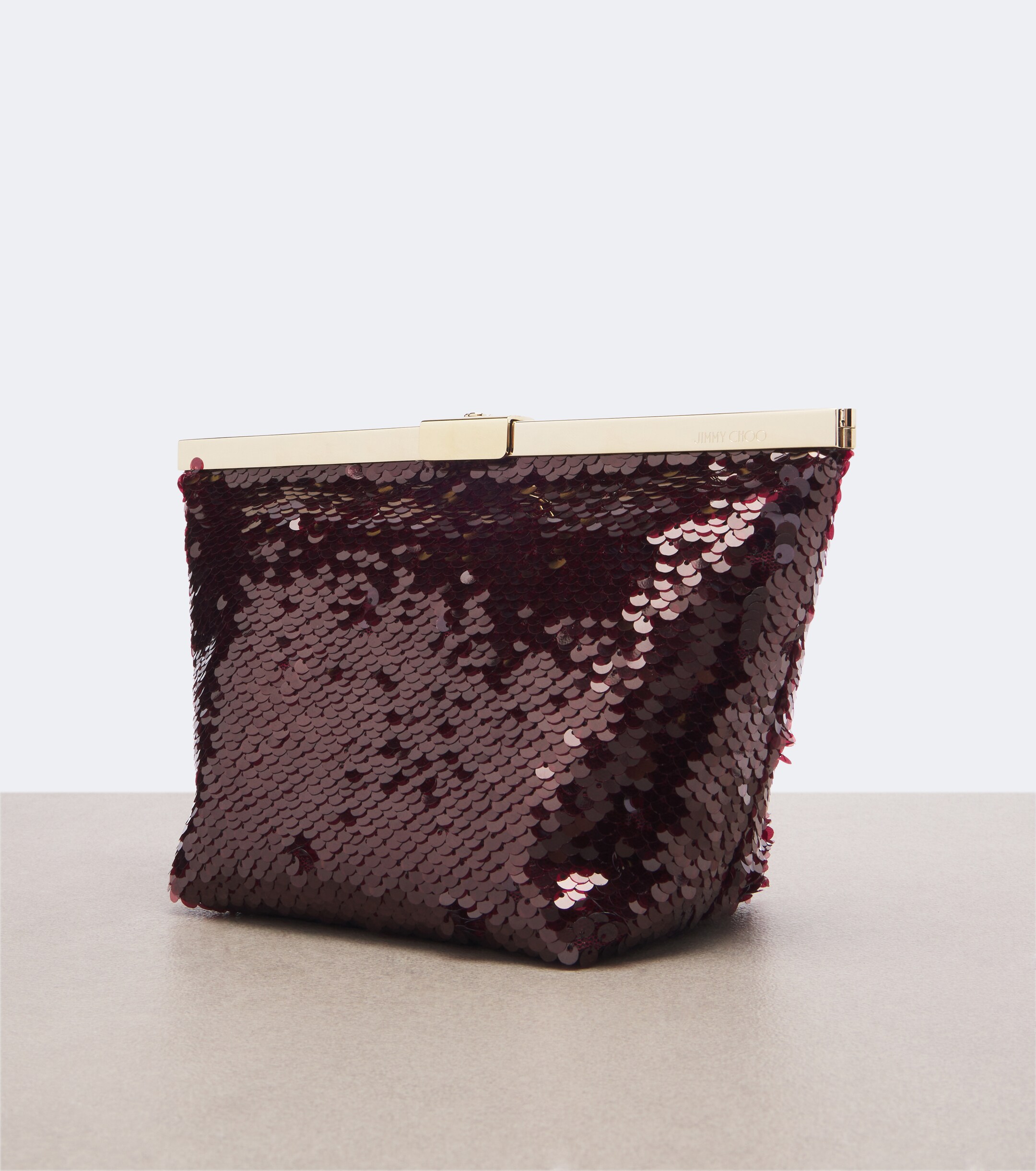 JIMMY CHOO Jimmy Choo Ganache Small sequined clutch