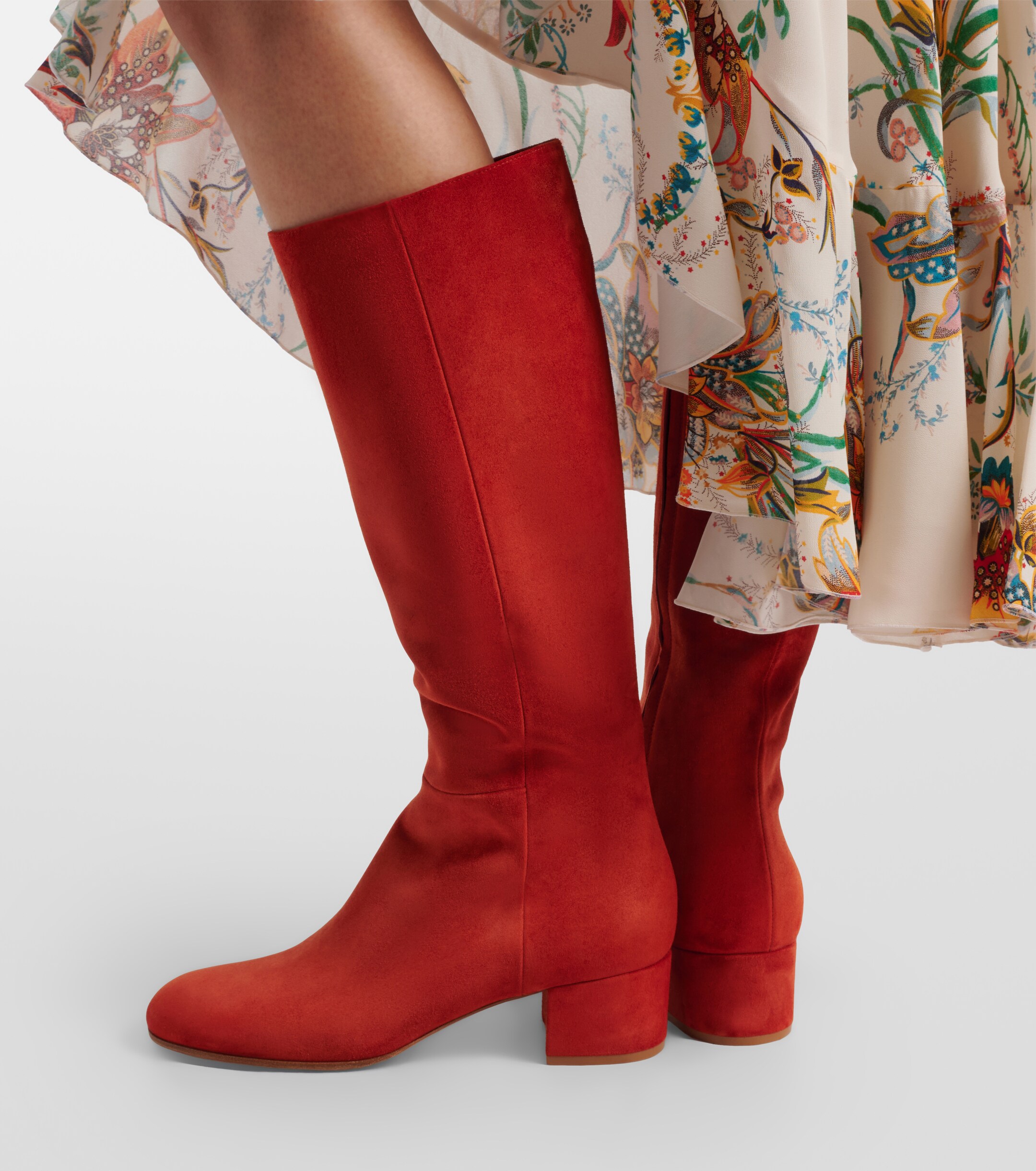 GIANVITO ROSSI Gianvito Rossi Joelle suede knee-high boots