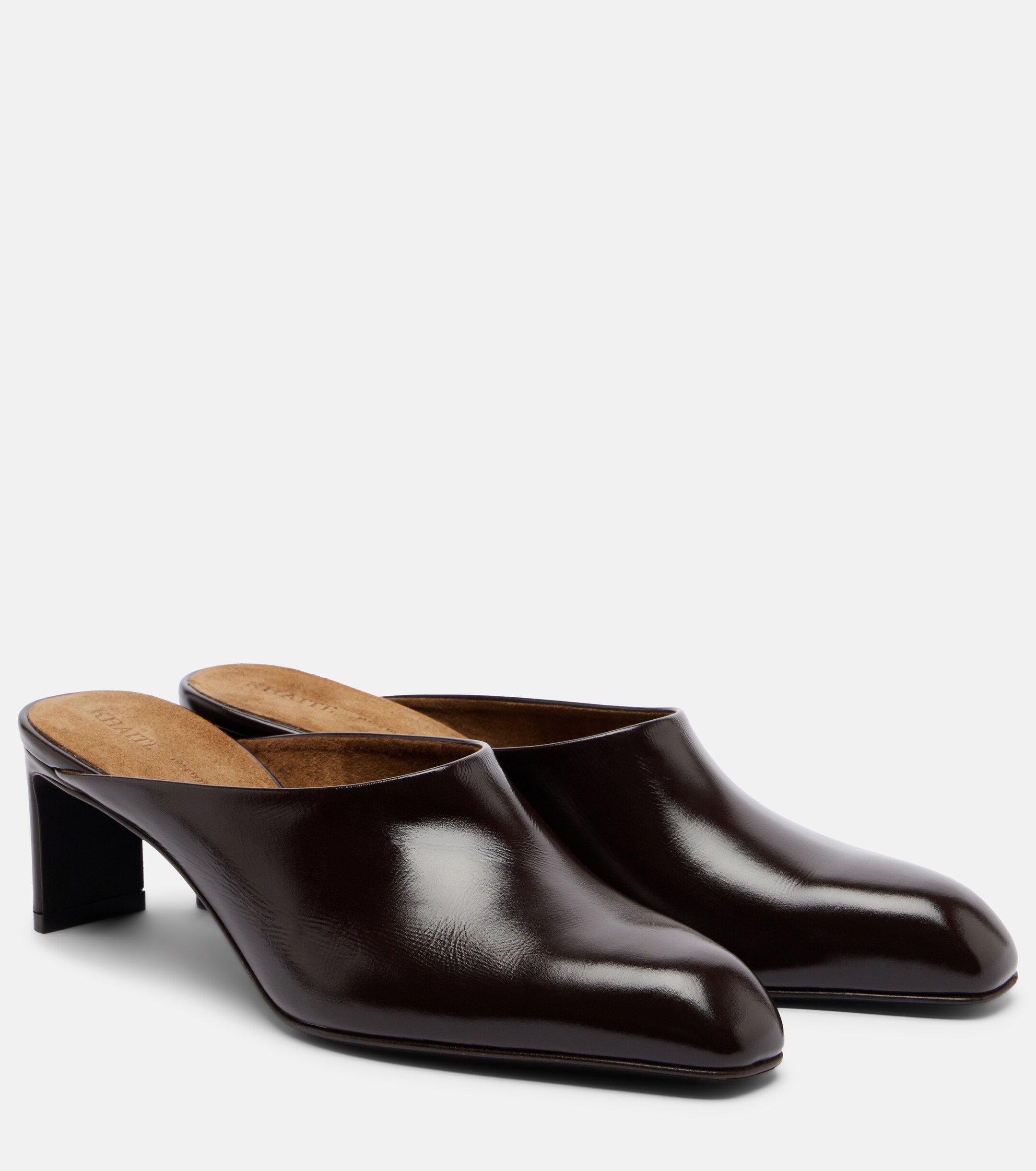 KHAITE Khaite Colt leather mules