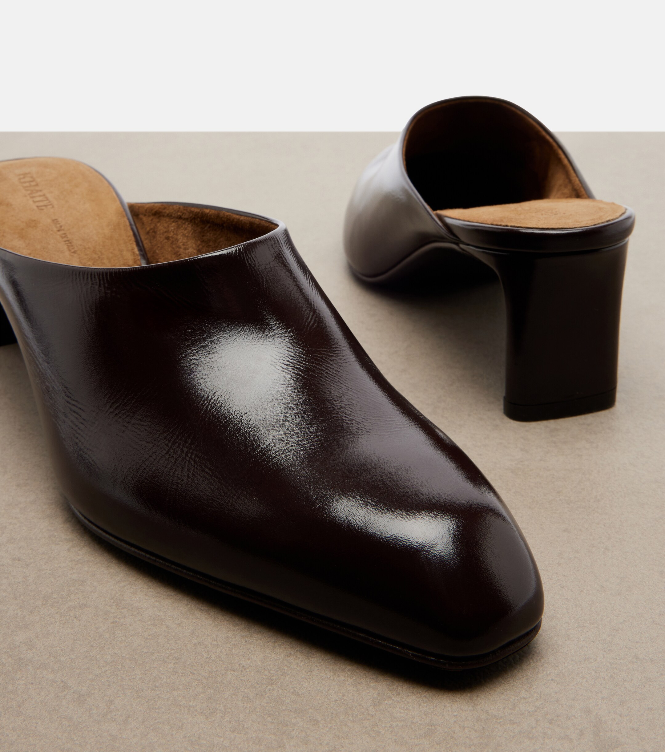 KHAITE Khaite Colt leather mules