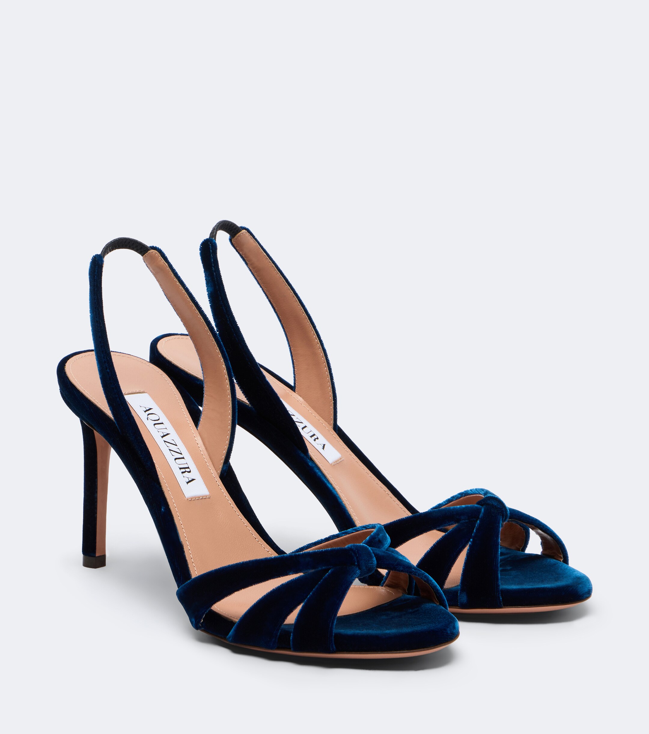 AQUAZZURA Aquazzura Tati velvet slingback sandals