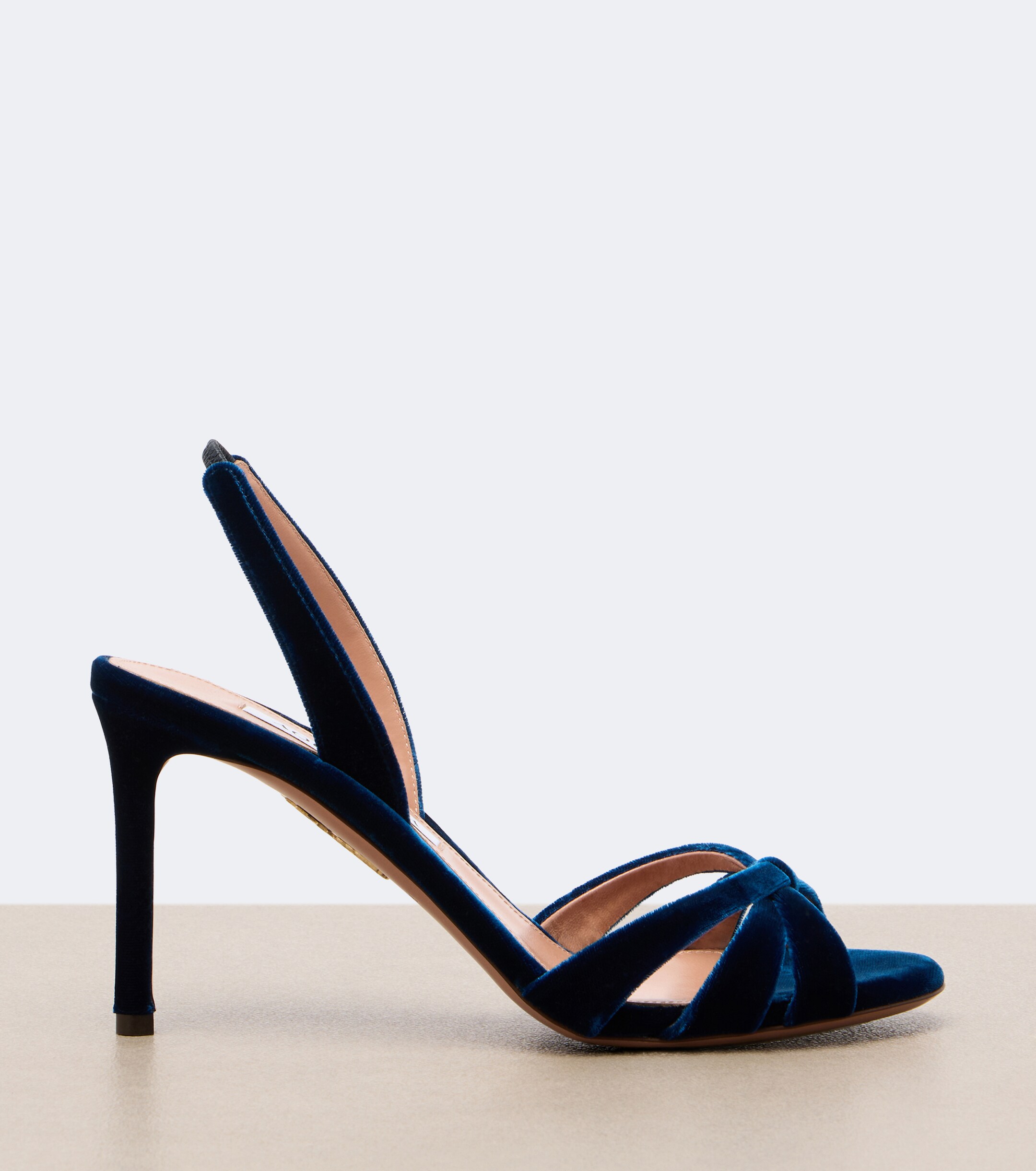 AQUAZZURA Aquazzura Tati velvet slingback sandals