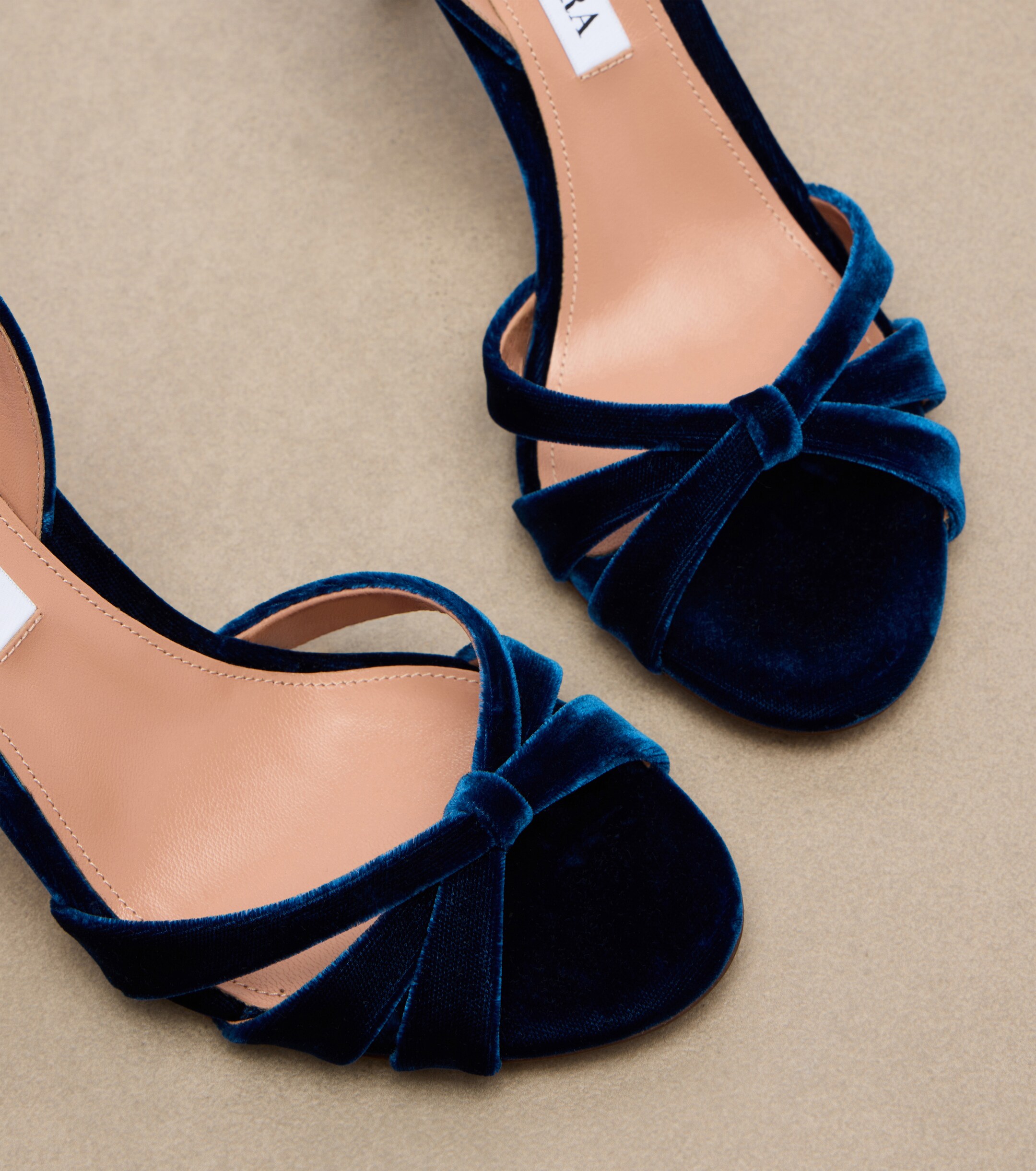 AQUAZZURA Aquazzura Tati velvet slingback sandals
